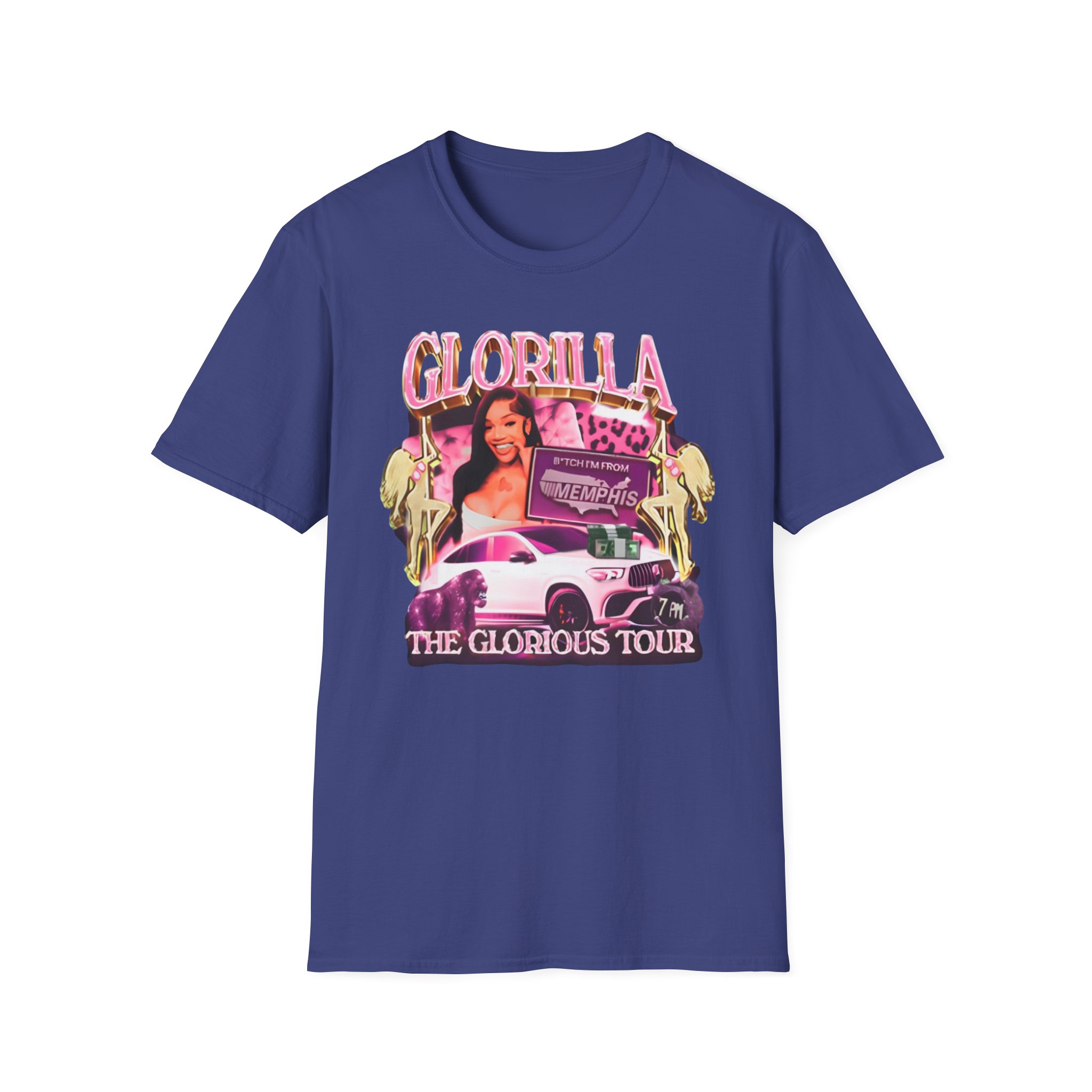 Glorilla Glorious Tour From Memphis Unisex Softstyle T-Shirt