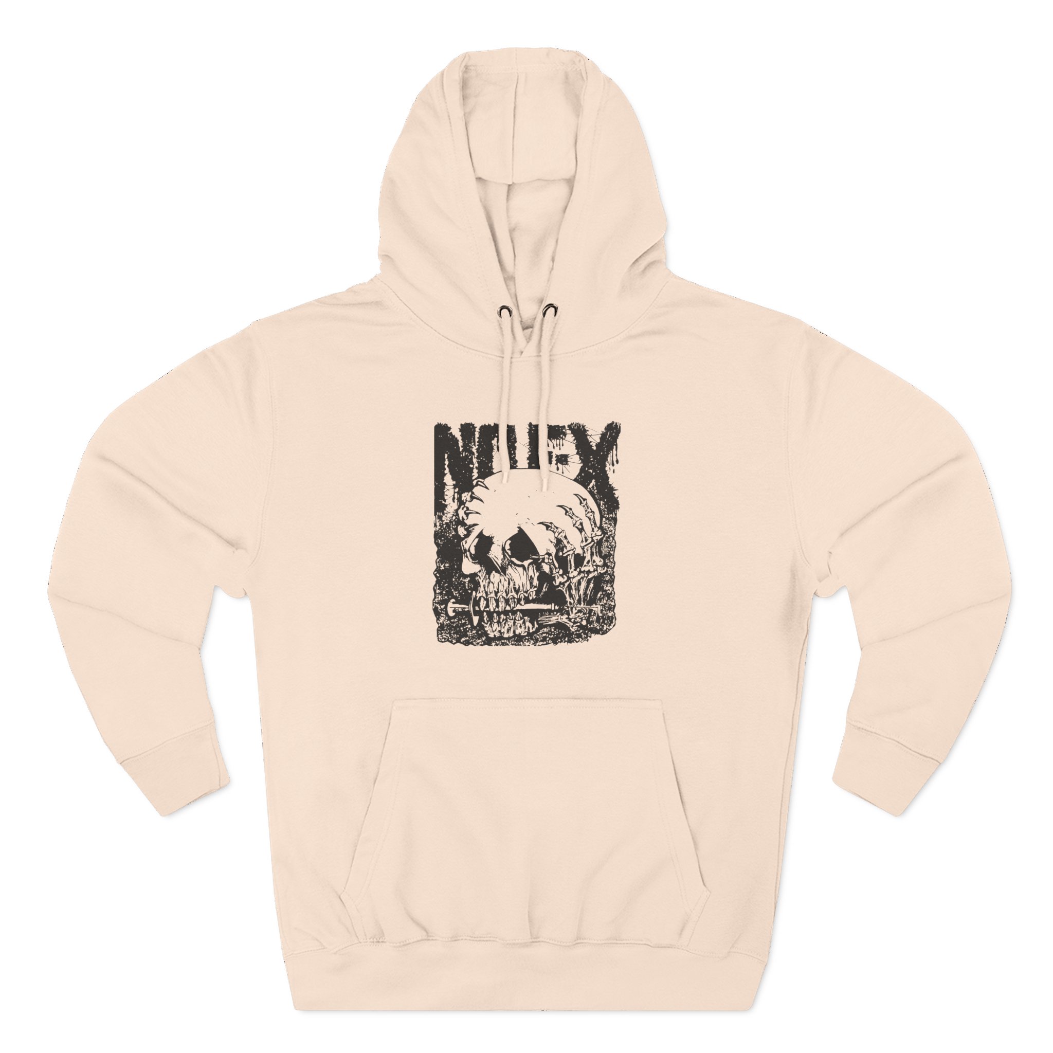 Nofx Og Skull Three-Panel Fleece Hoodie