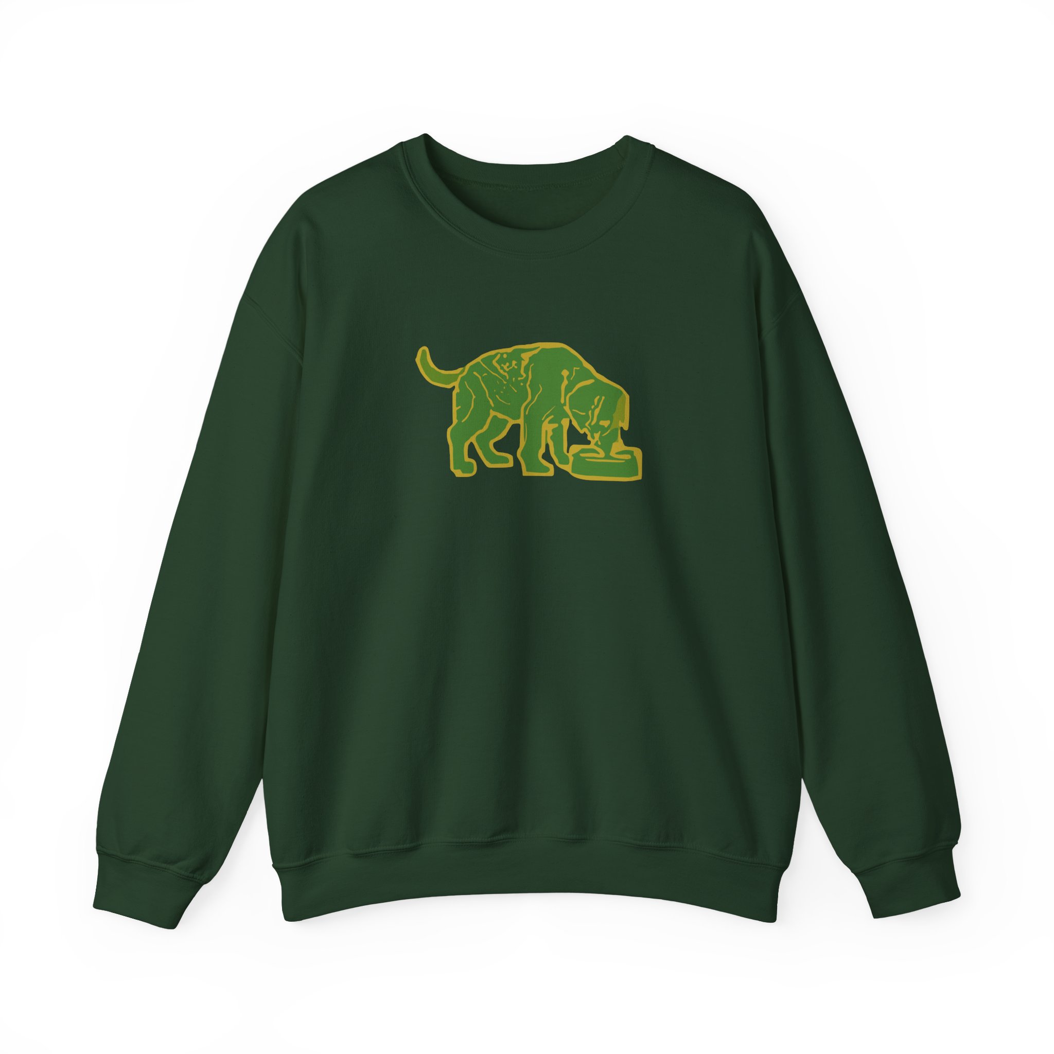 Niko B Green Pixel Dog Unisex Heavy Blend Crewneck Sweatshirt
