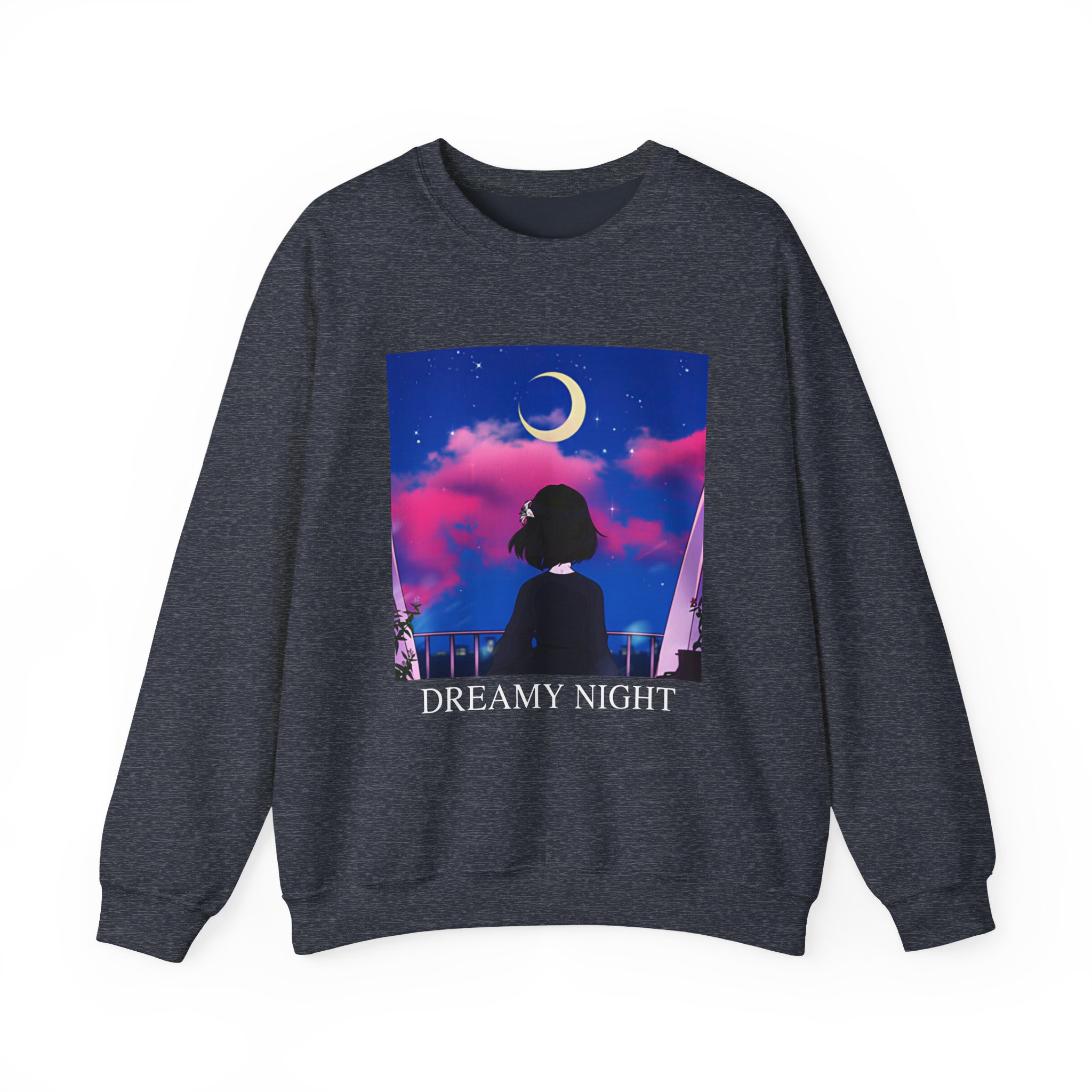 Lilypichu Dreamy Night Unisex Heavy Blendâ„¢ Crewneck Sweatshirt