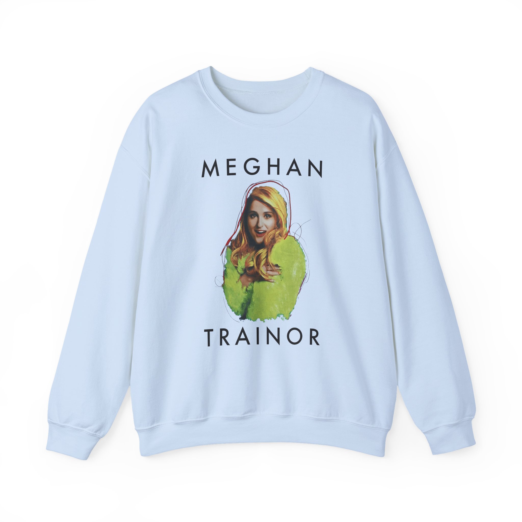 Meghan Trainor Title Pose Turquoise Unisex Heavy Blendâ„¢ Crewneck Sweatshirt