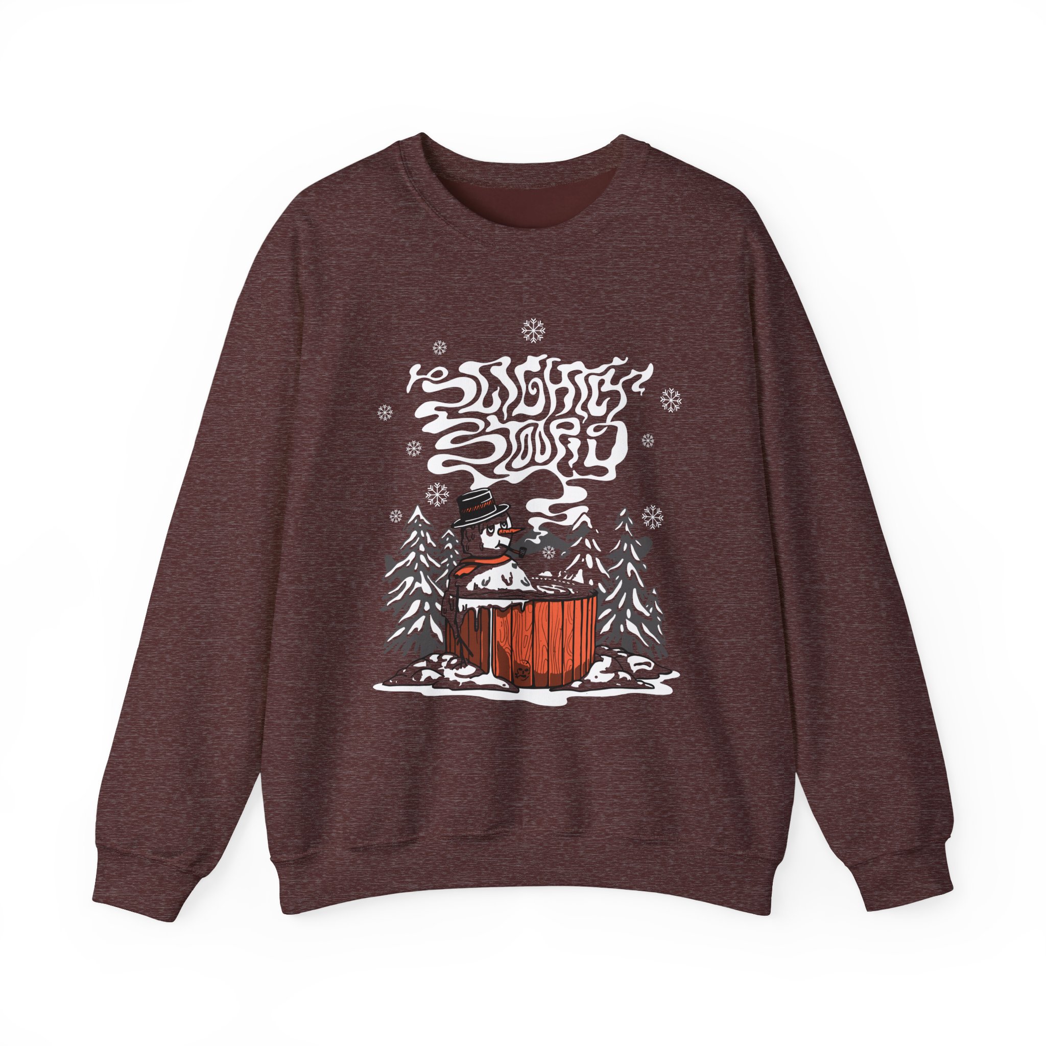 Slightly Stoopid Snowman Unisex Heavy Blendâ„¢ Crewneck Sweatshirt