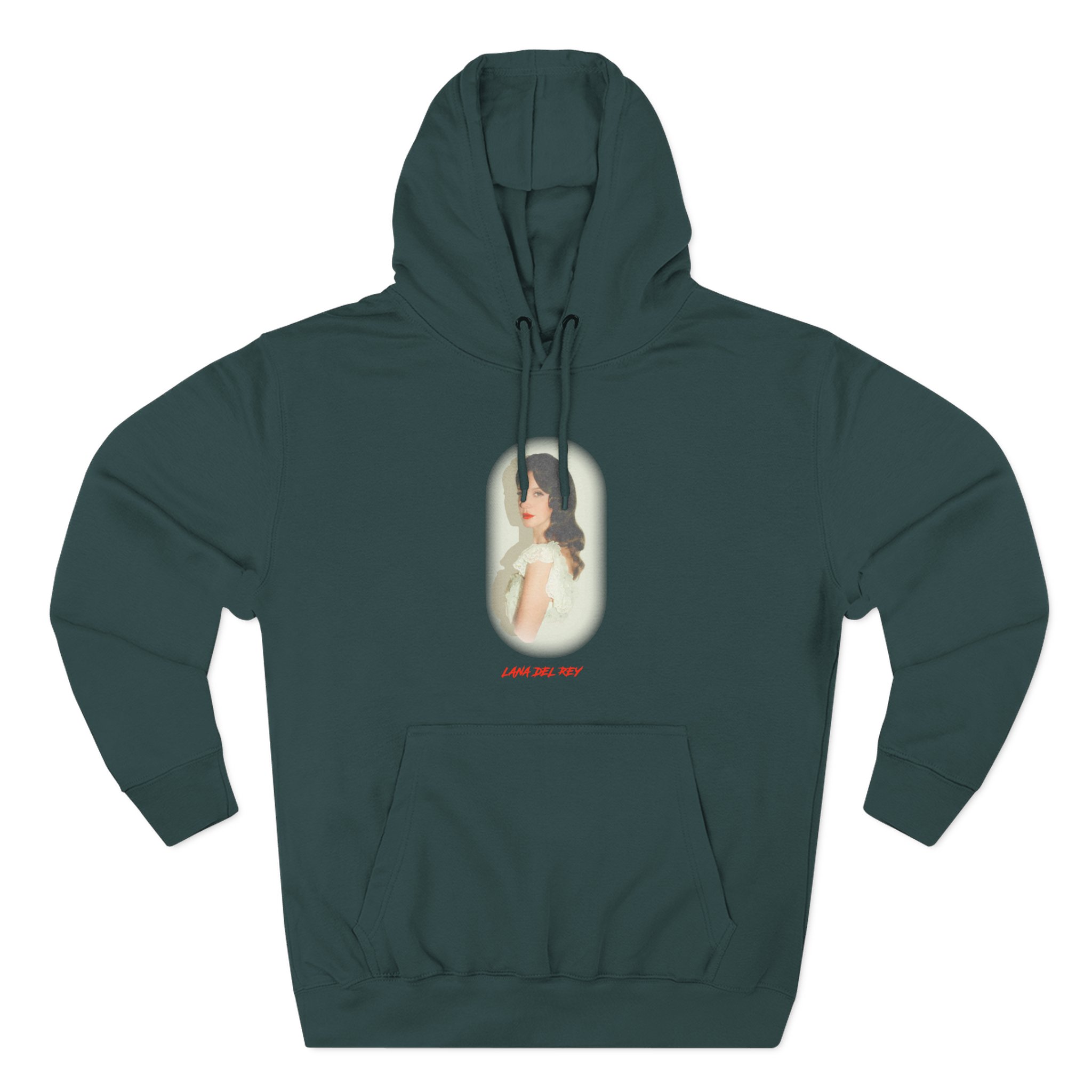 Lanadelrey Indio Portrait Three-Panel Fleece Hoodie