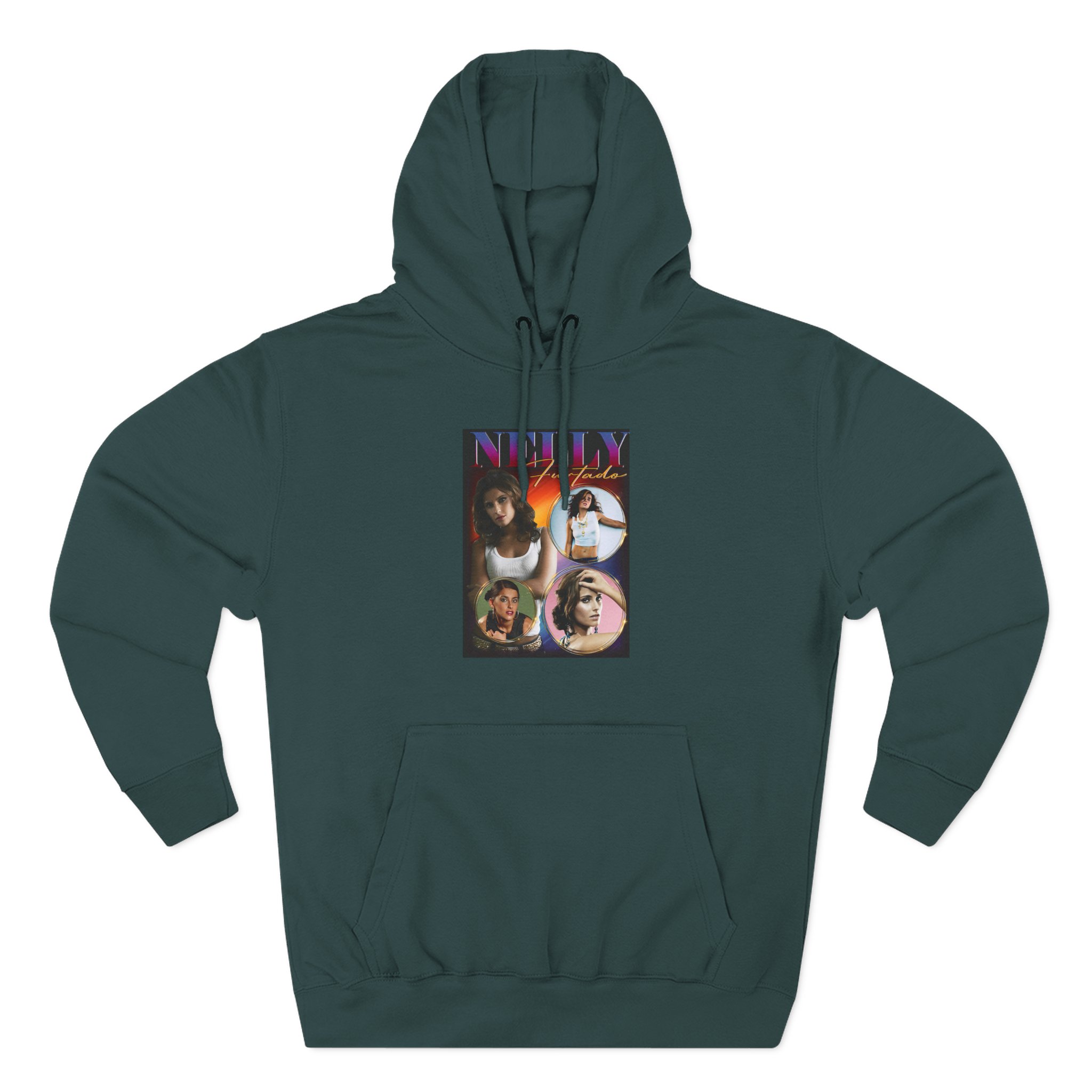 Nelly Furtado Three-Panel Fleece Hoodie