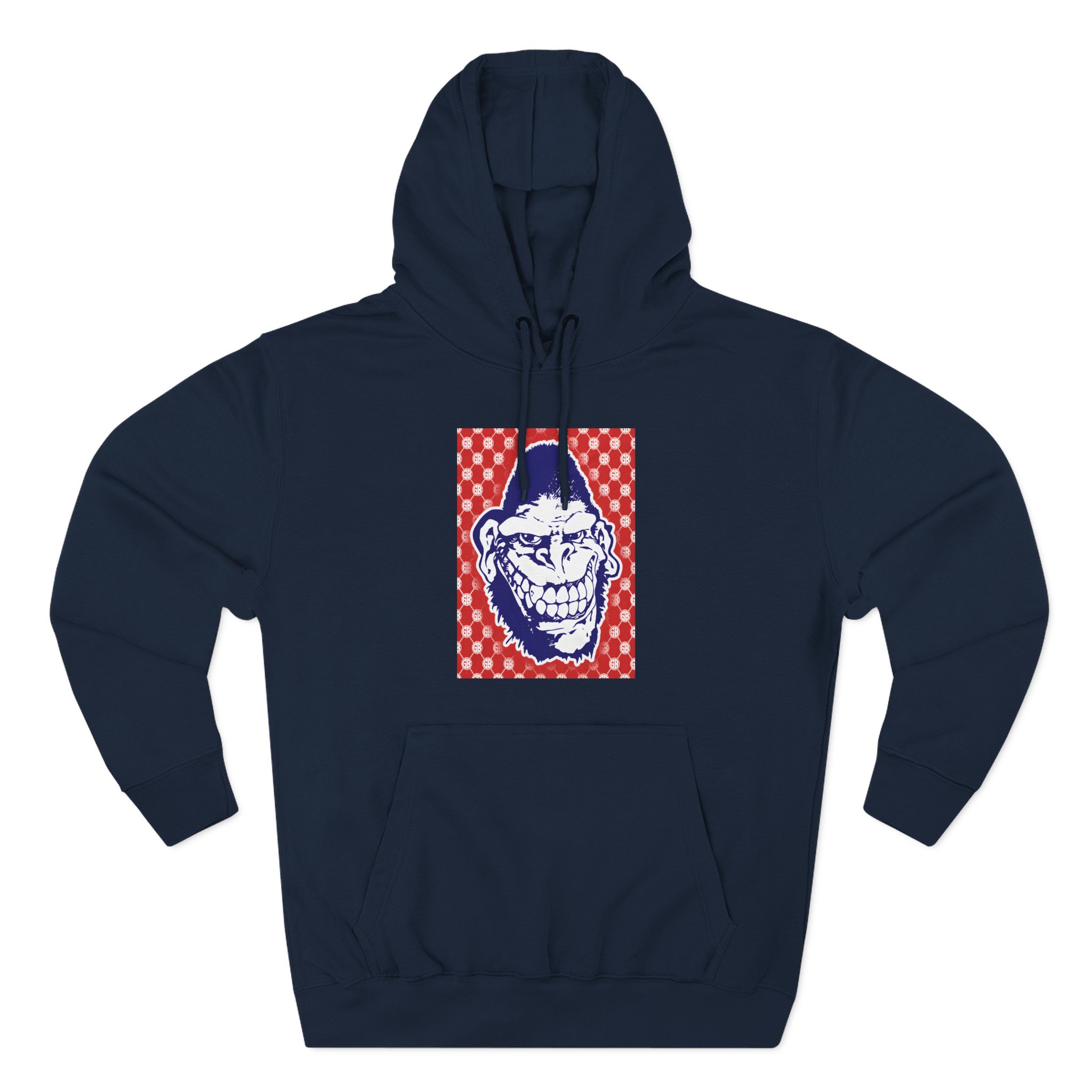 Gorilla Biscuits Gb Pattern Three-Panel Fleece Hoodie