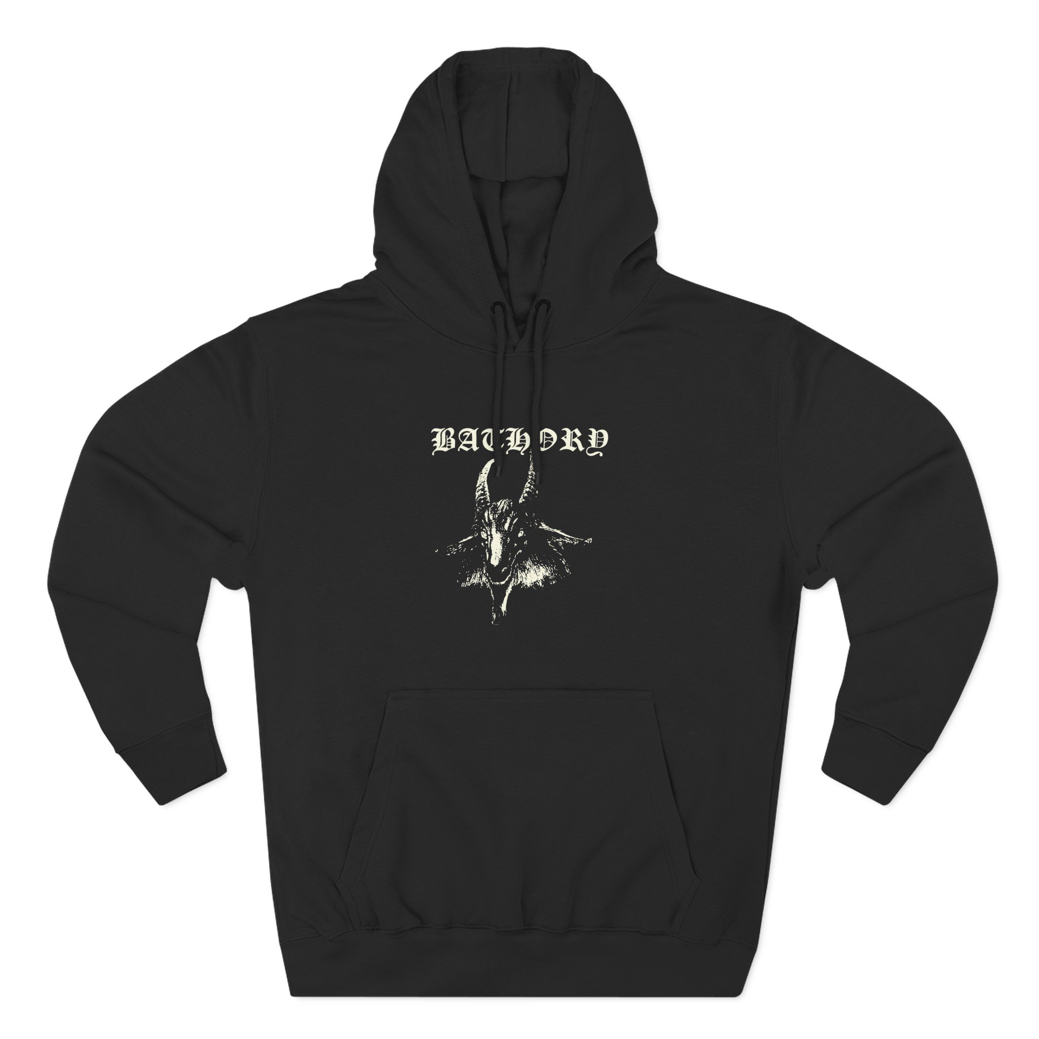Bathory Goat Three-panel Fleece Hoodie