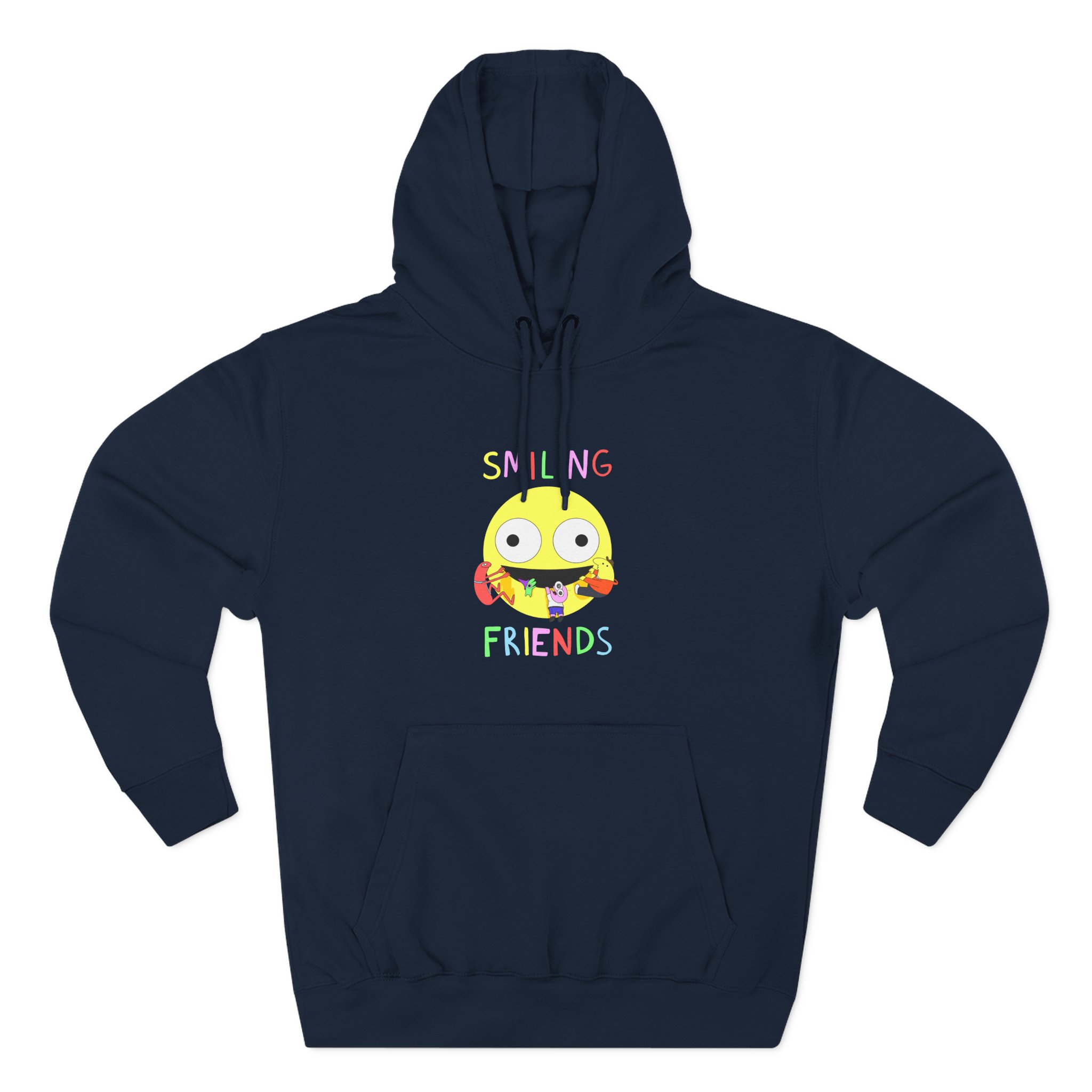 Smiling Friends Three-panel Fleece Hoodie