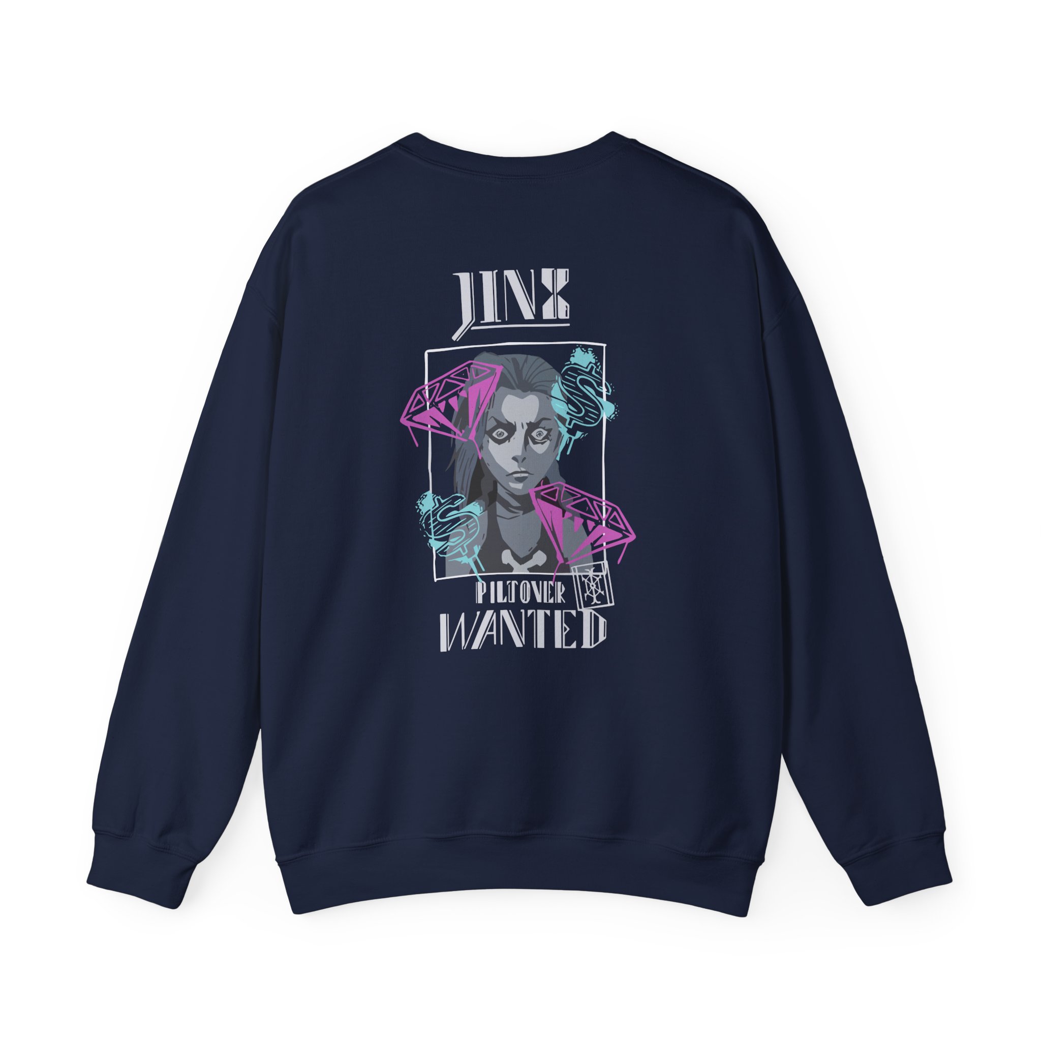 Jinx Arcane Unisex Heavy Blendâ„¢ Crewneck Sweatshirt