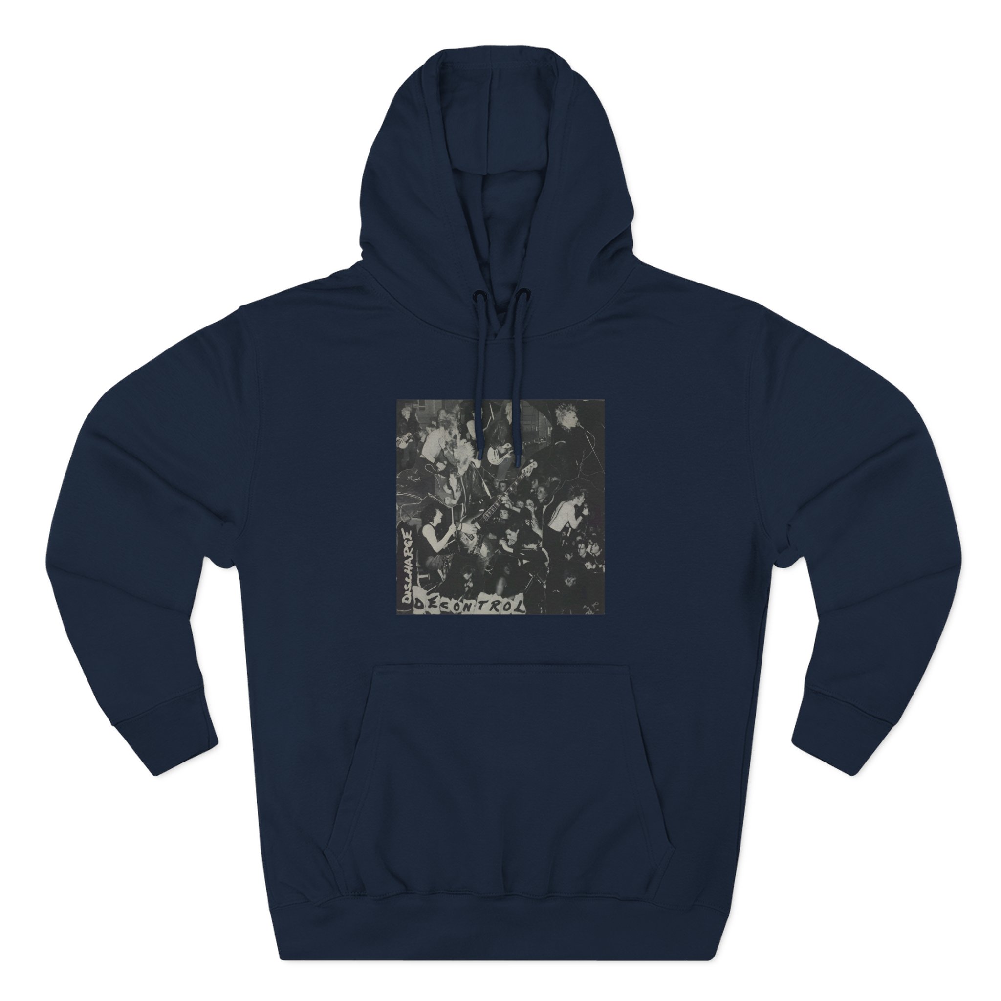 Discharge Decontrol Three-Panel Fleece Hoodie