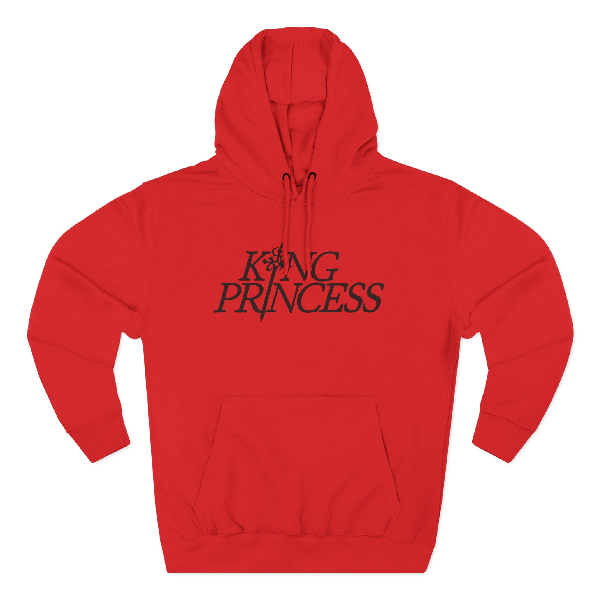 King Princess logo Three-Panel Fleece Hoodie