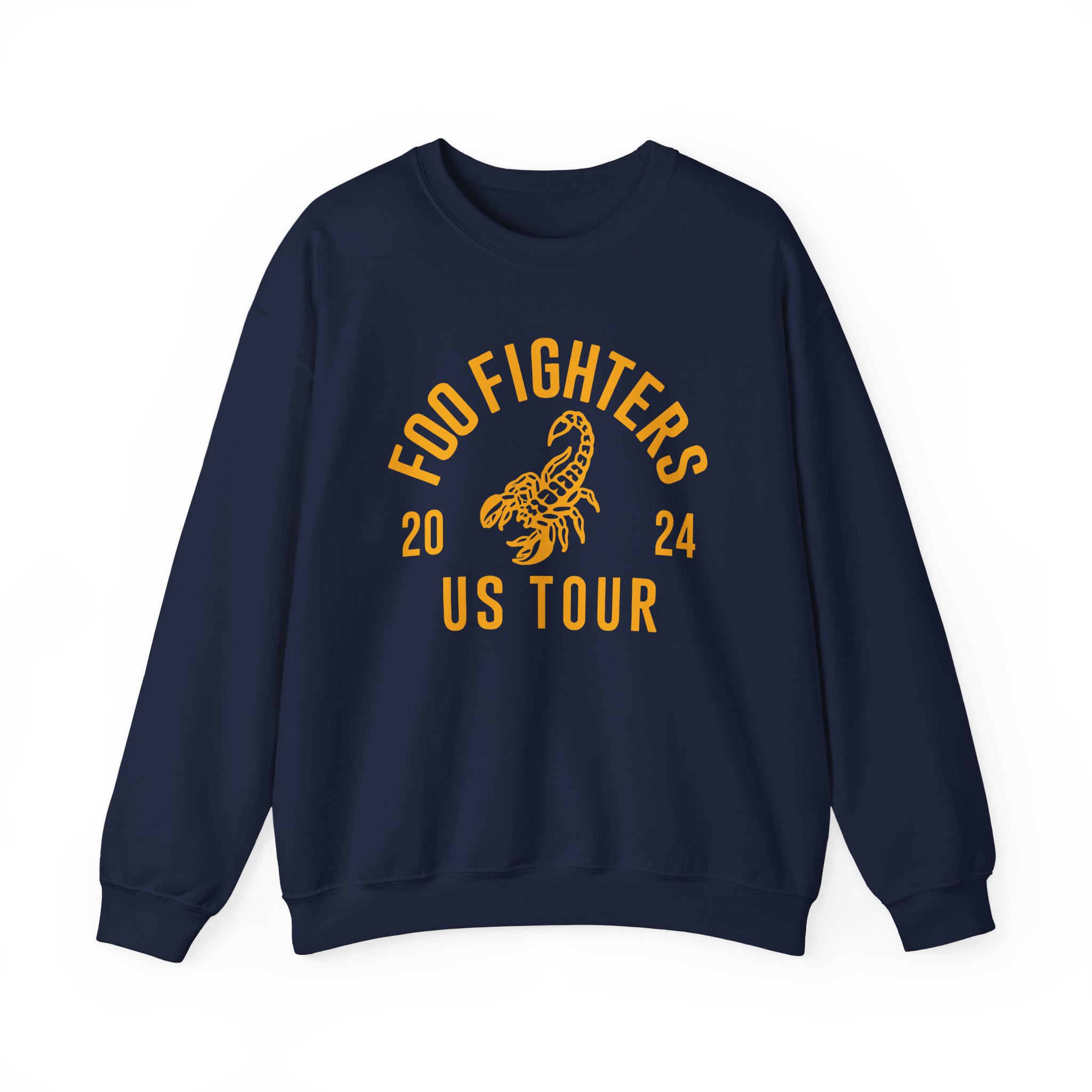 Foo Fighters 2024 Us Tour Unisex Heavy Blendâ„¢ Crewneck Sweatshirt