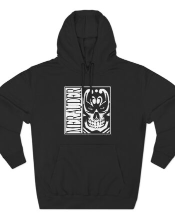 Merauder Skull Three-Panel Fleece Hoodie