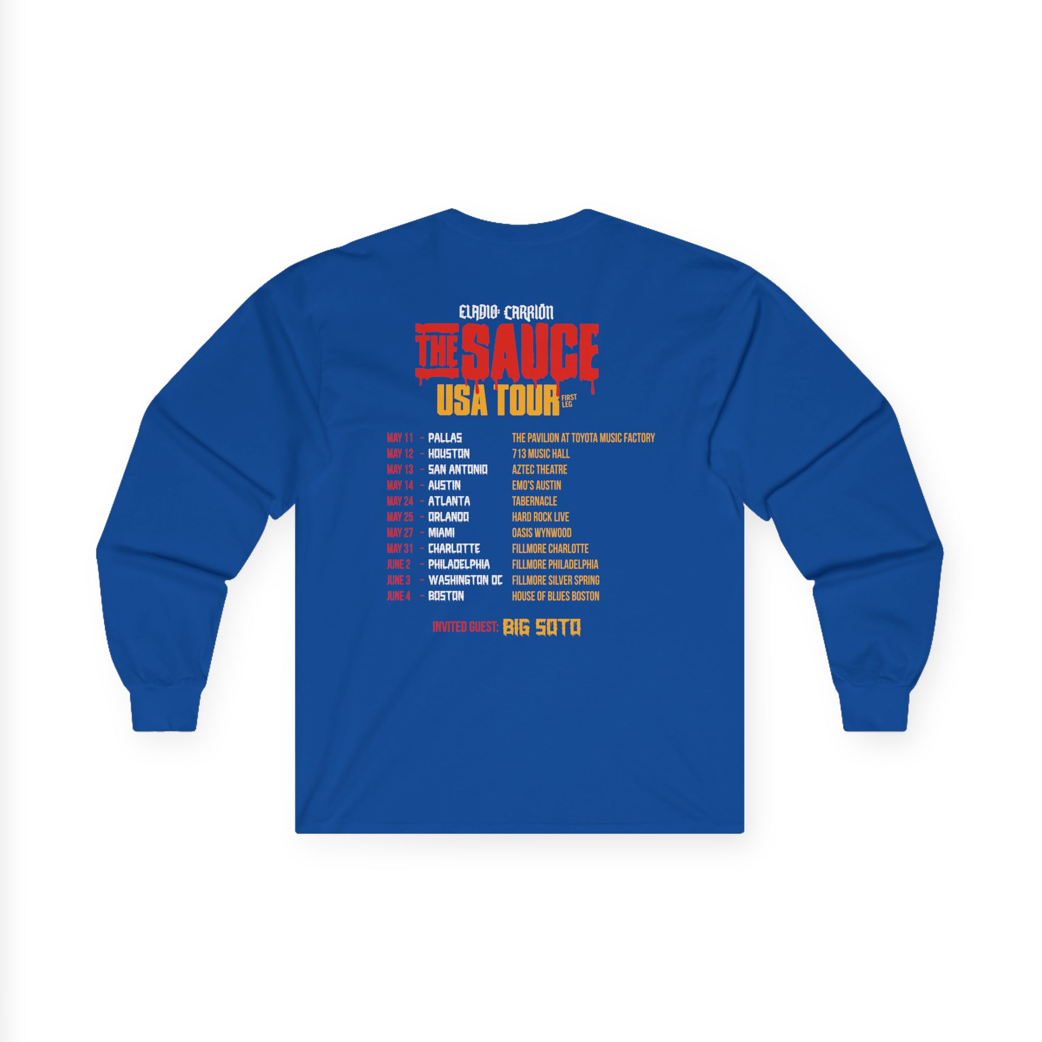 Sauce Boyz Usa Tour Unisex Ultra Cotton Long Sleeve Tee