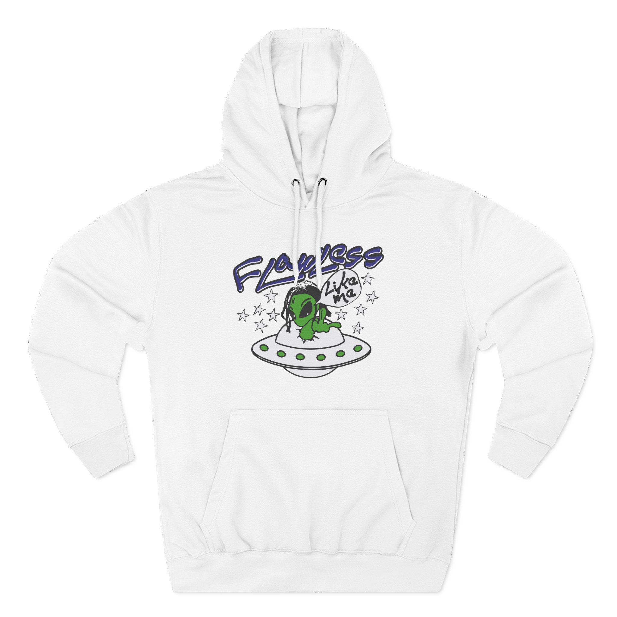 Lucki Flawless Like Me Alien Three-Panel Fleece Hoodie
