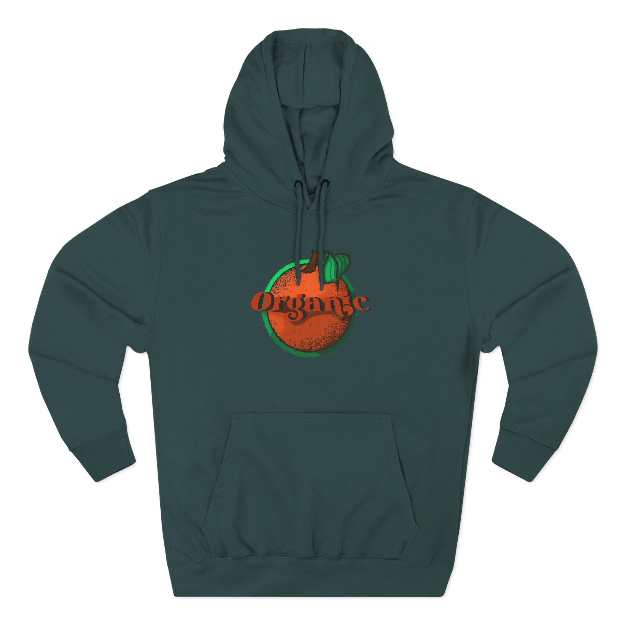 Larry June Organic Logo Three-Panel Fleece Hoodie