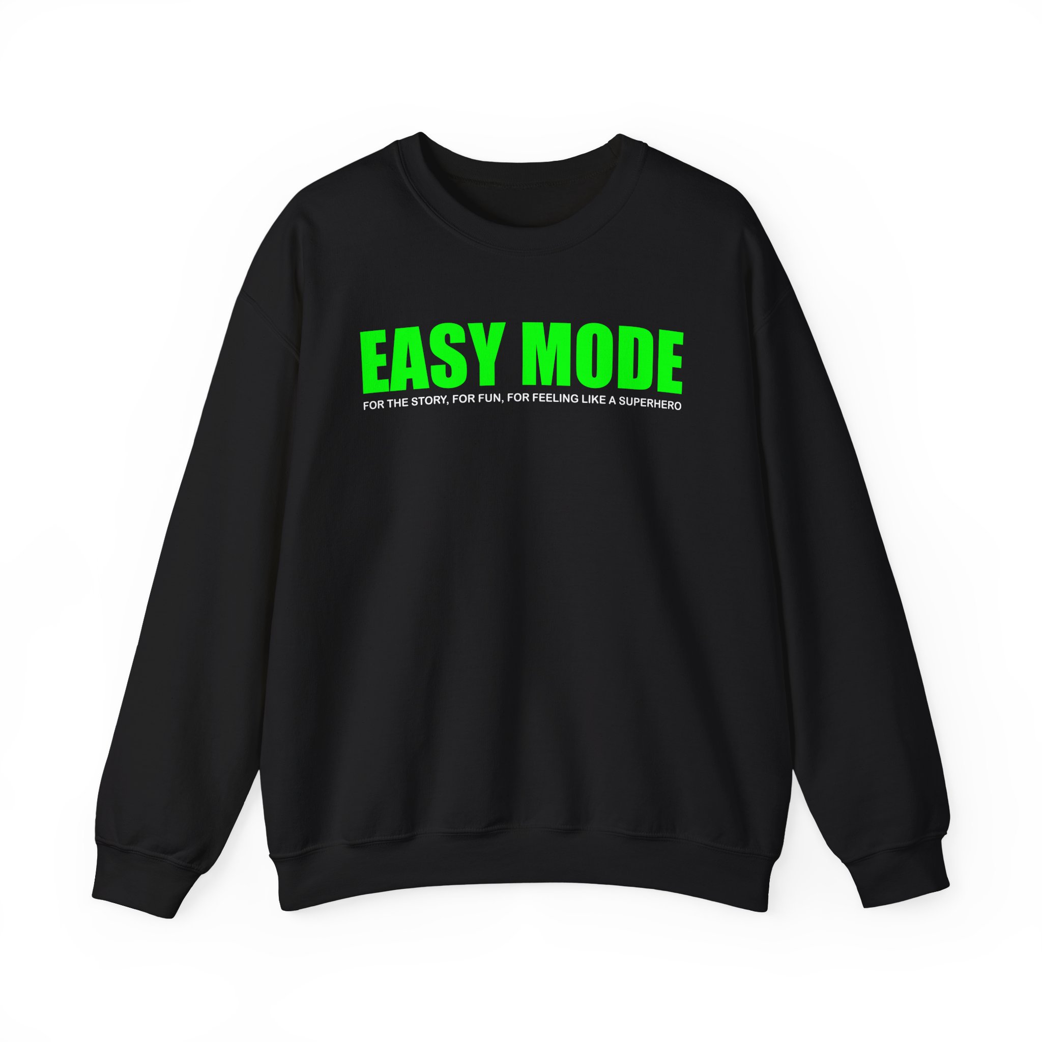 Mandjtv Easy Mode Unisex Heavy Blendâ„¢ Crewneck Sweatshirt