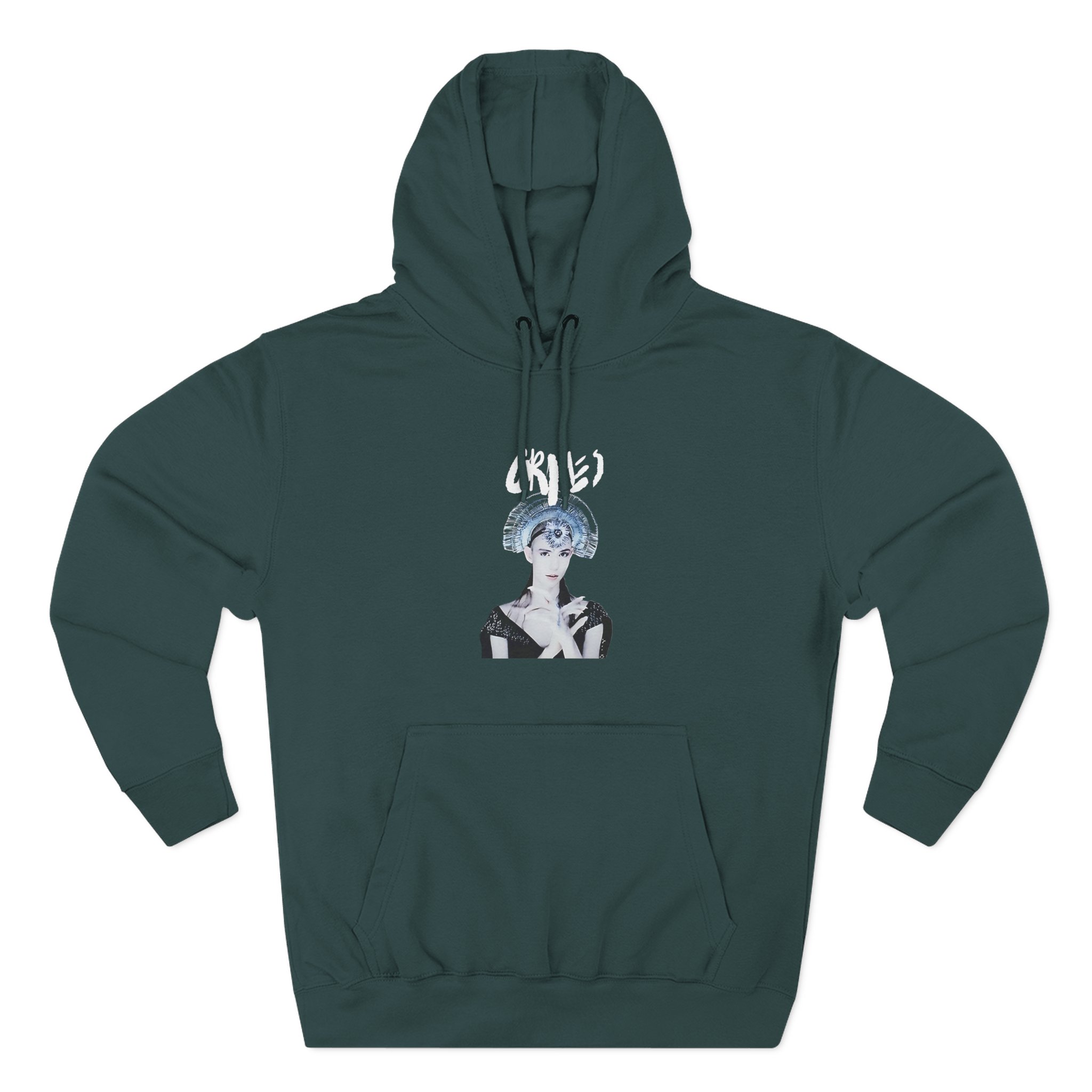 Grimes Head Dress Three-panel Fleece Hoodie