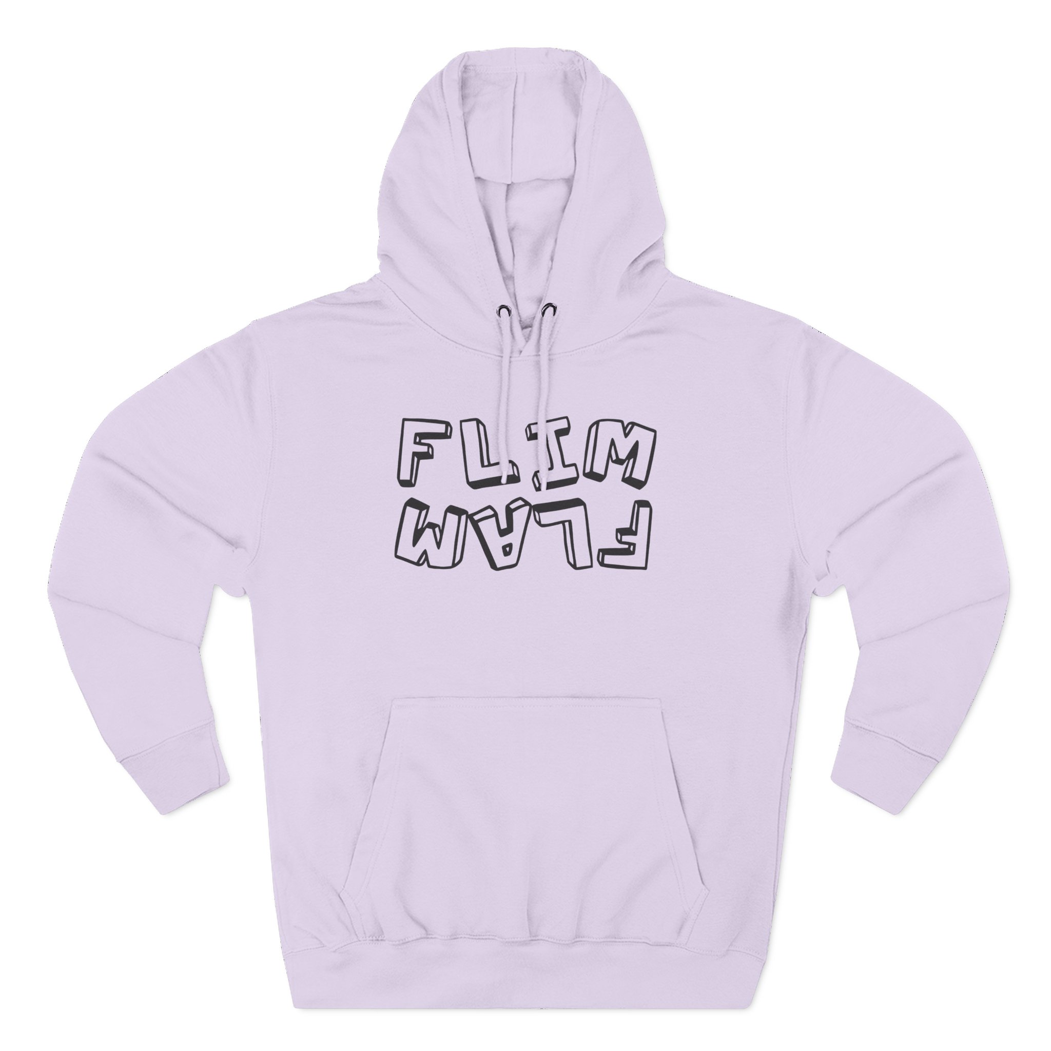 Flamingo Three-Panel Fleece Hoodie