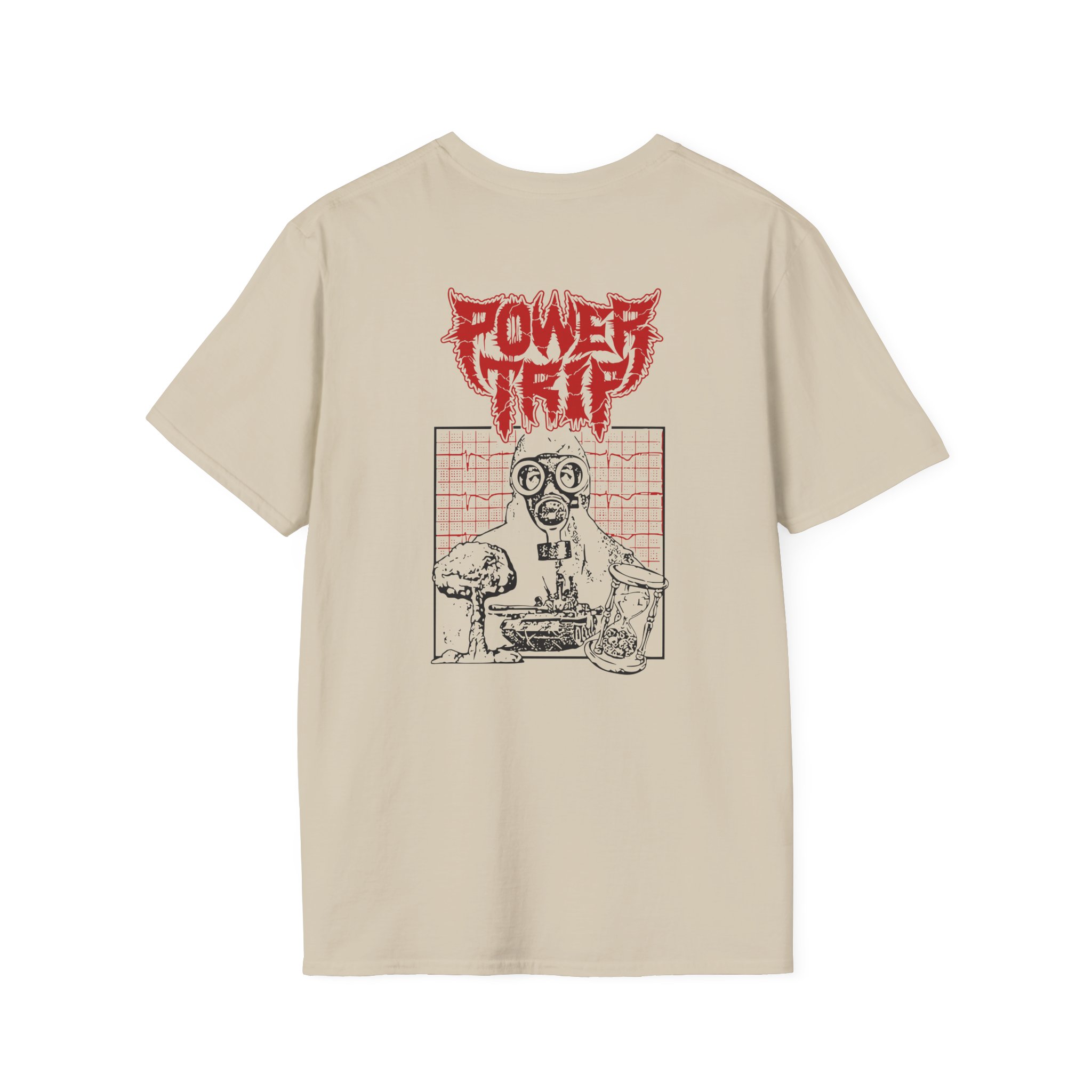 Power Trip Gas Mask Unisex Softstyle T-Shirt