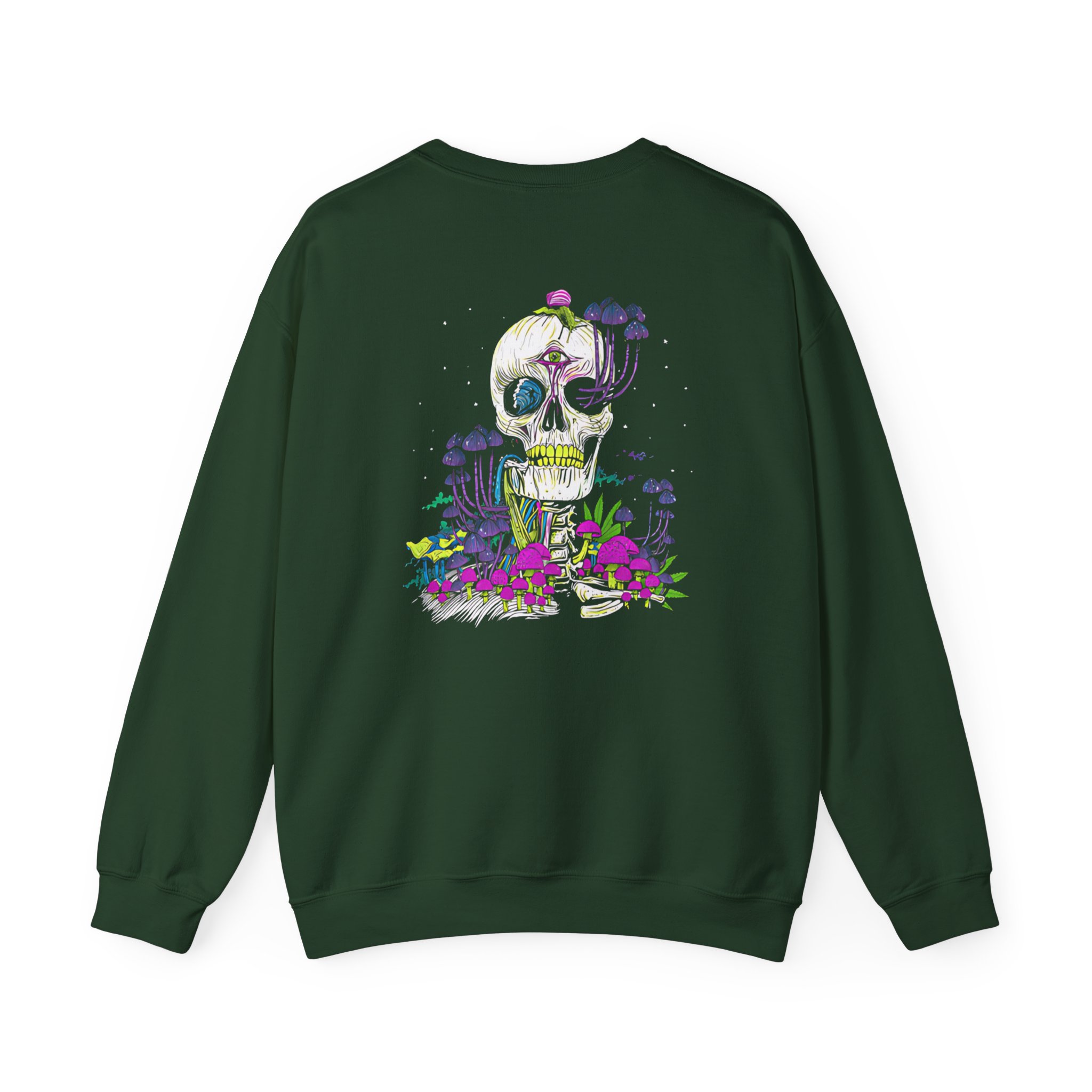 Incubus Magic Mushroom Skull Unisex Heavy Blendâ„¢ Crewneck Sweatshirt