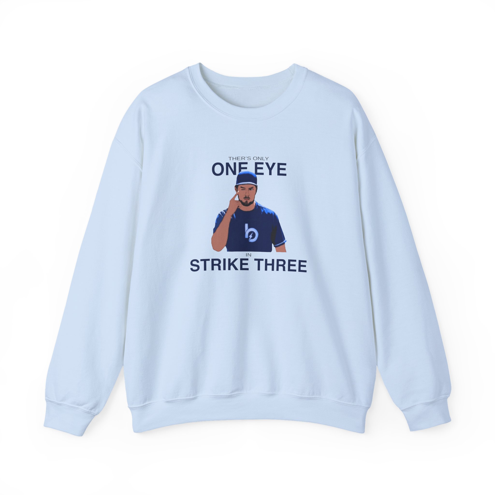 Trevor Bauer One Eye Strike Three Unisex Heavy Blendâ„¢ Crewneck Sweatshirt