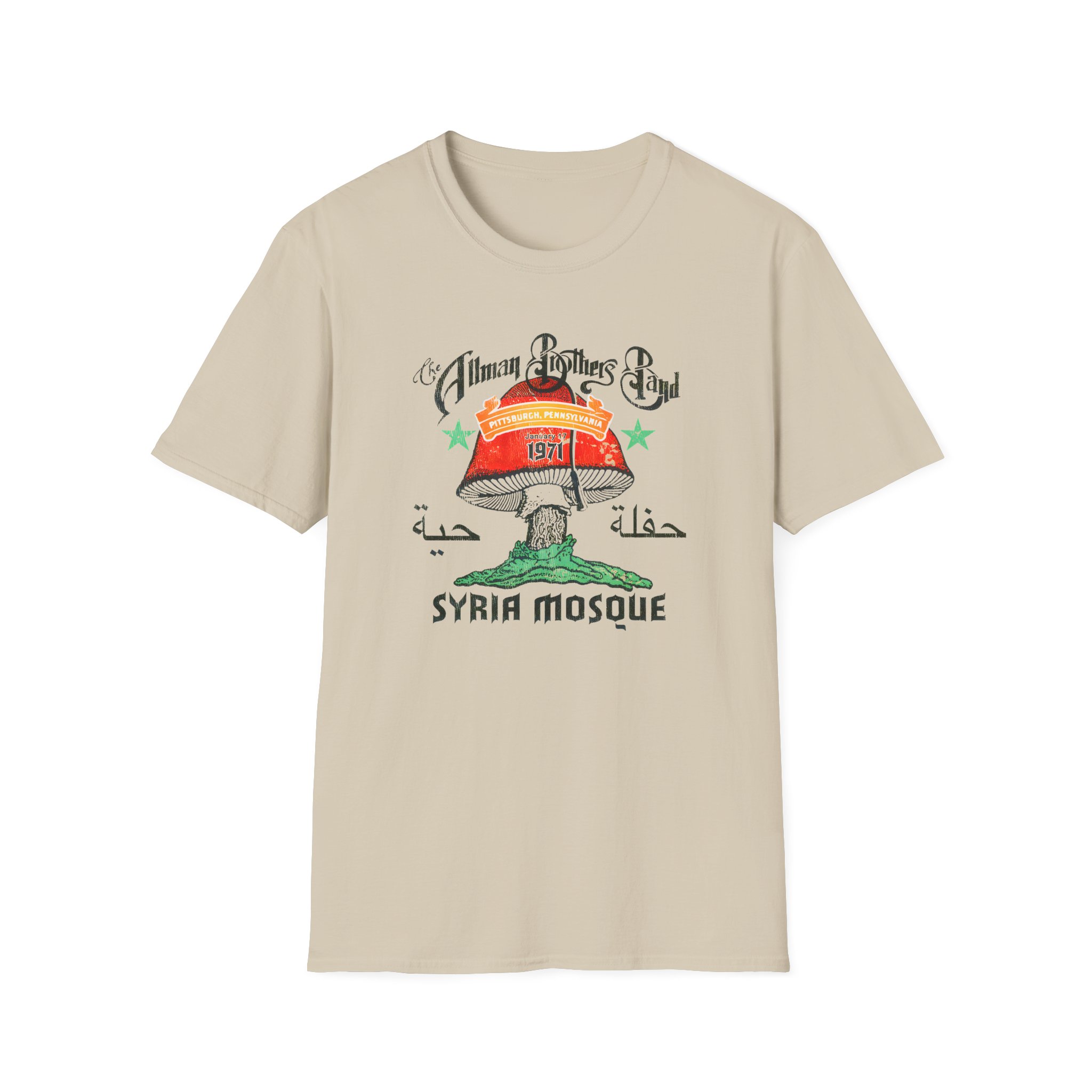 The Allman Brothers Pittsburgh 1971 Unisex Softstyle T-Shirt