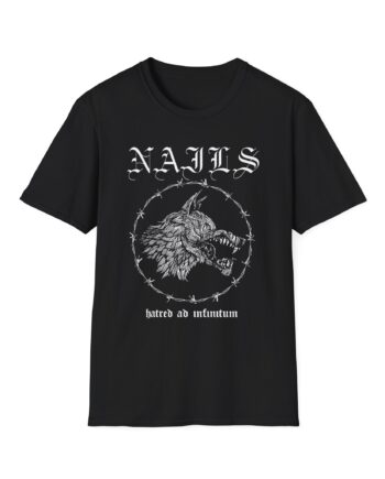 Nails Hatred Dog Unisex Softstyle T-Shirt