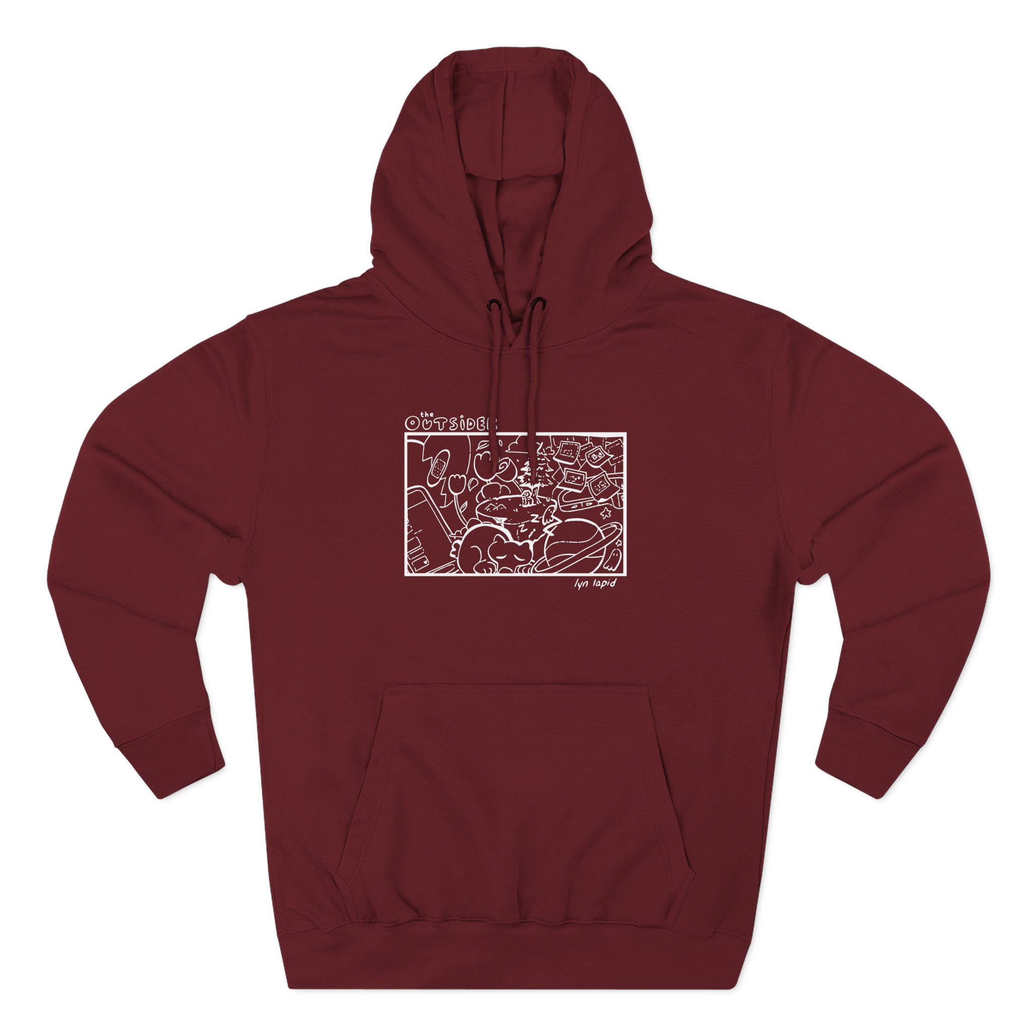 Lyn Lapid Three-Panel Fleece Hoodie