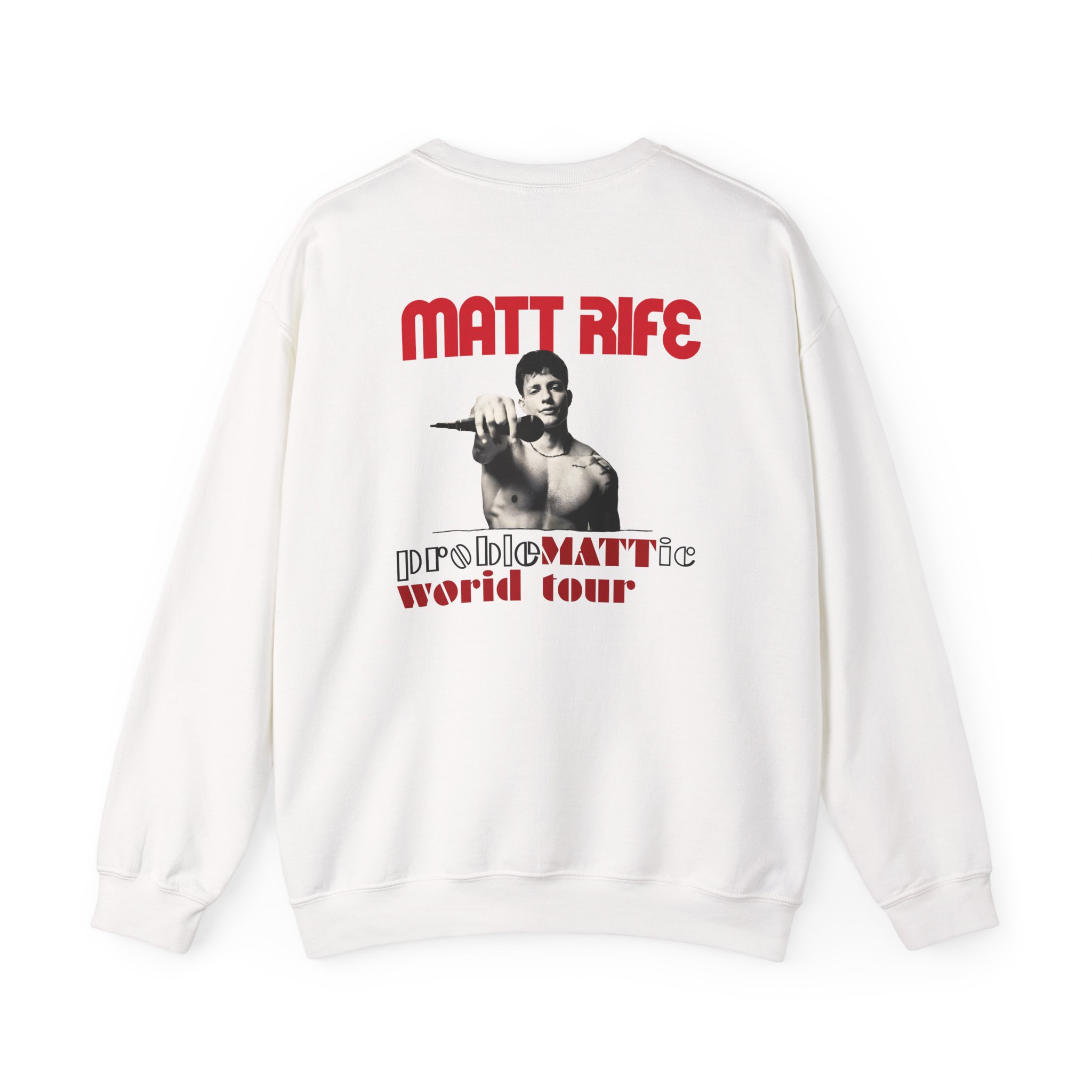 Matt Rife Problemattic Tour Pic Unisex Heavy Blendâ„¢ Crewneck Sweatshirt