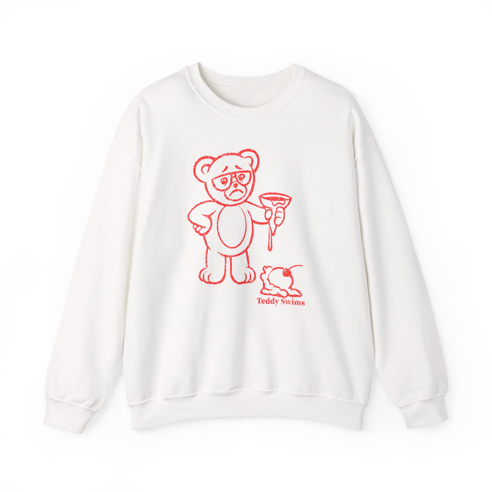 Teddy Swims Sad Teddy Ice Cream Unisex Heavy Blend Crewneck Sweatshirt