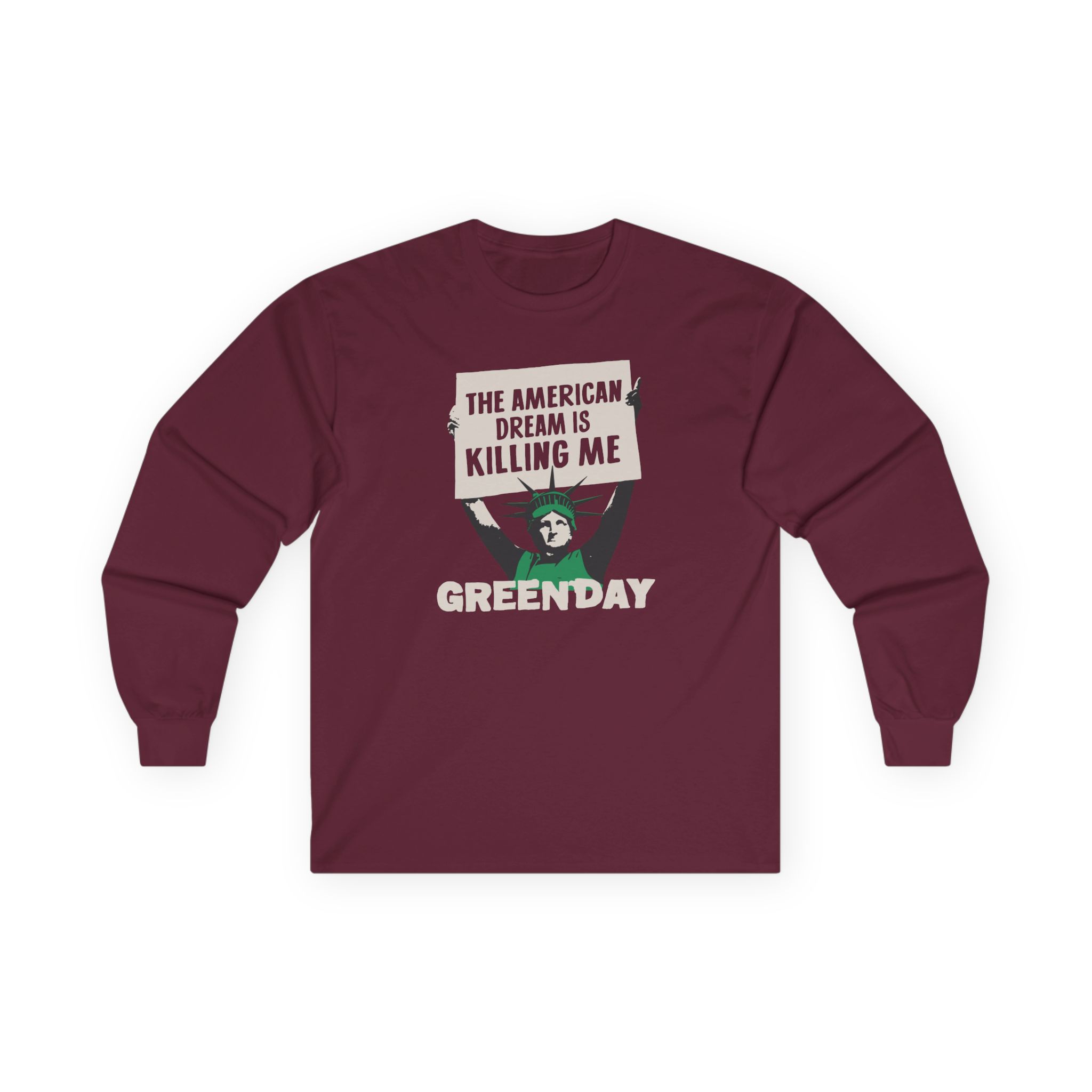 Green Day Lady Liberty Protest Unisex Ultra Cotton Long Sleeve Tee