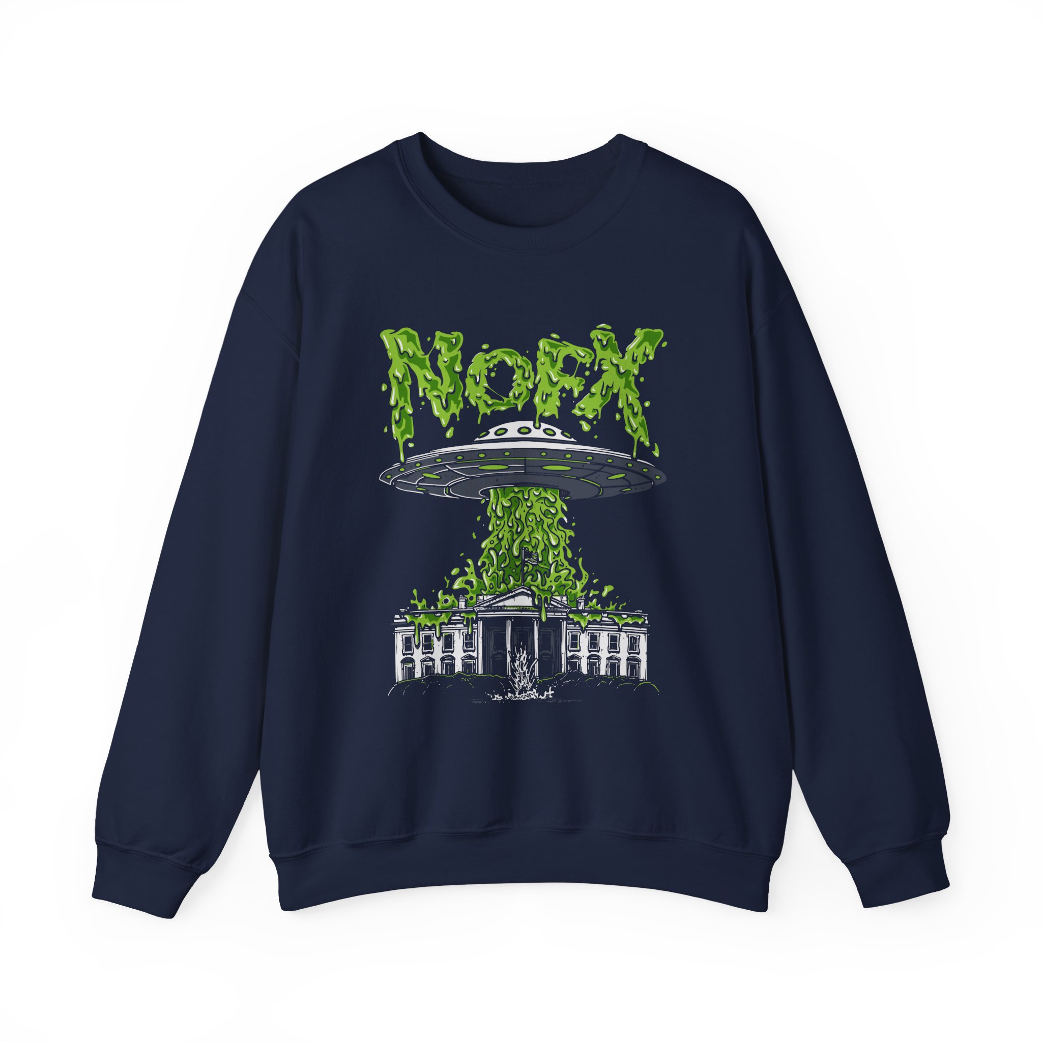 Nofx Ufo Unisex Heavy Blendâ„¢ Crewneck Sweatshirt