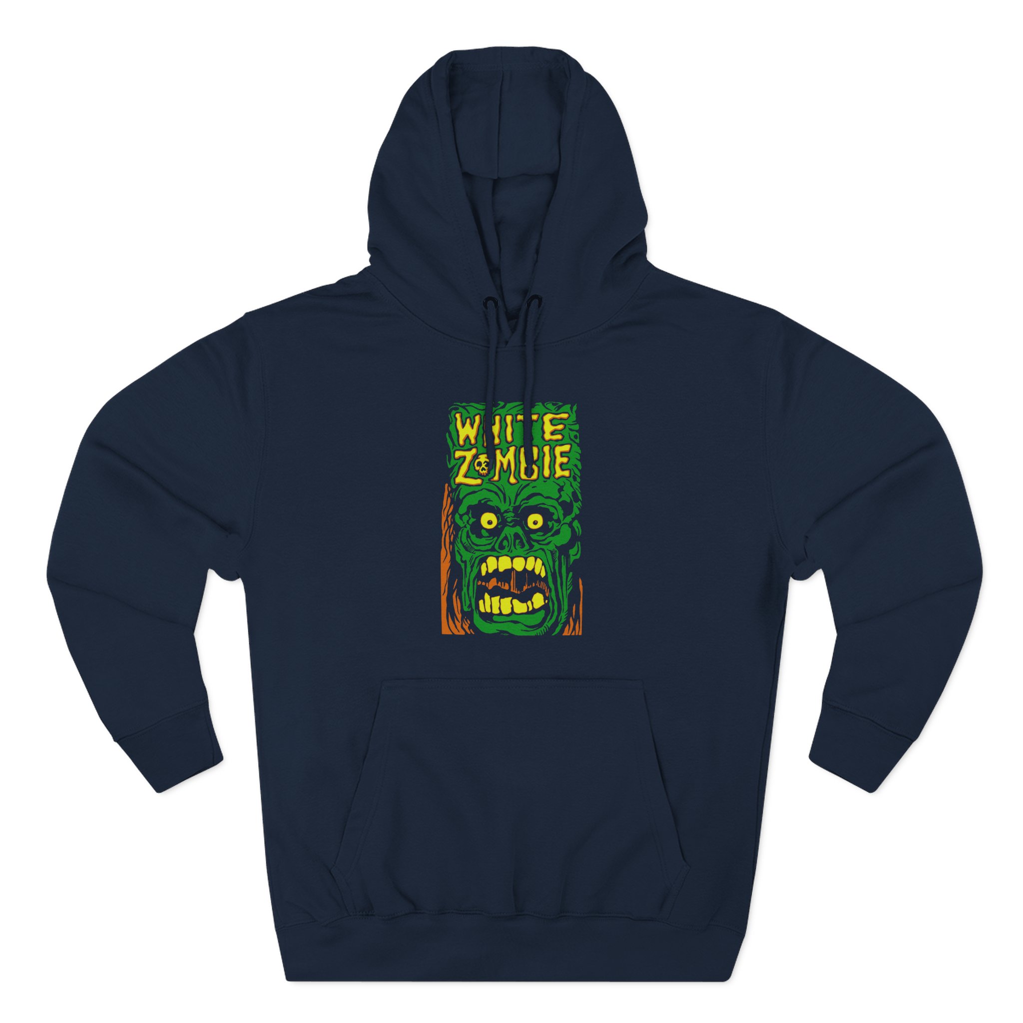 White Zombie Monster Yell Three-Panel Fleece Hoodie