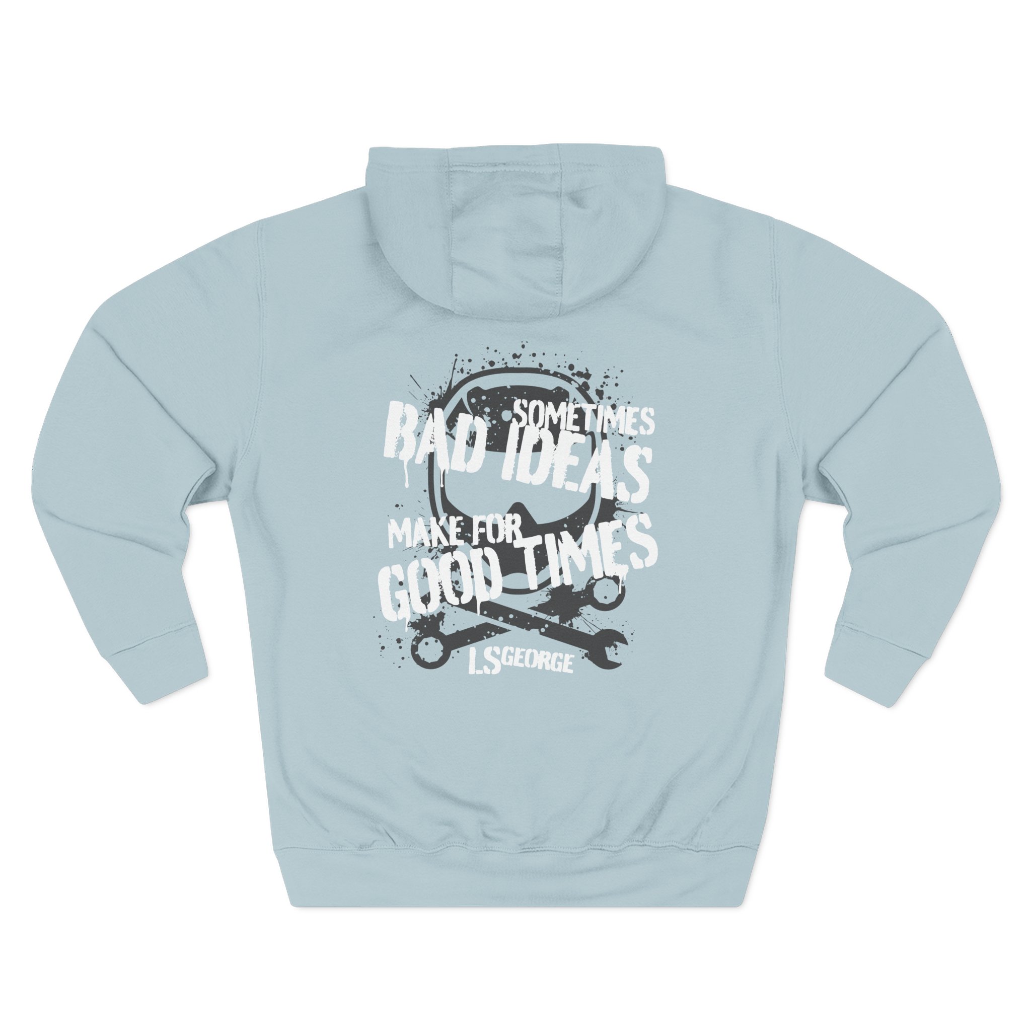 Cleetus Mcfarland Ls George's Bad Ideas Three-Panel Fleece Hoodie