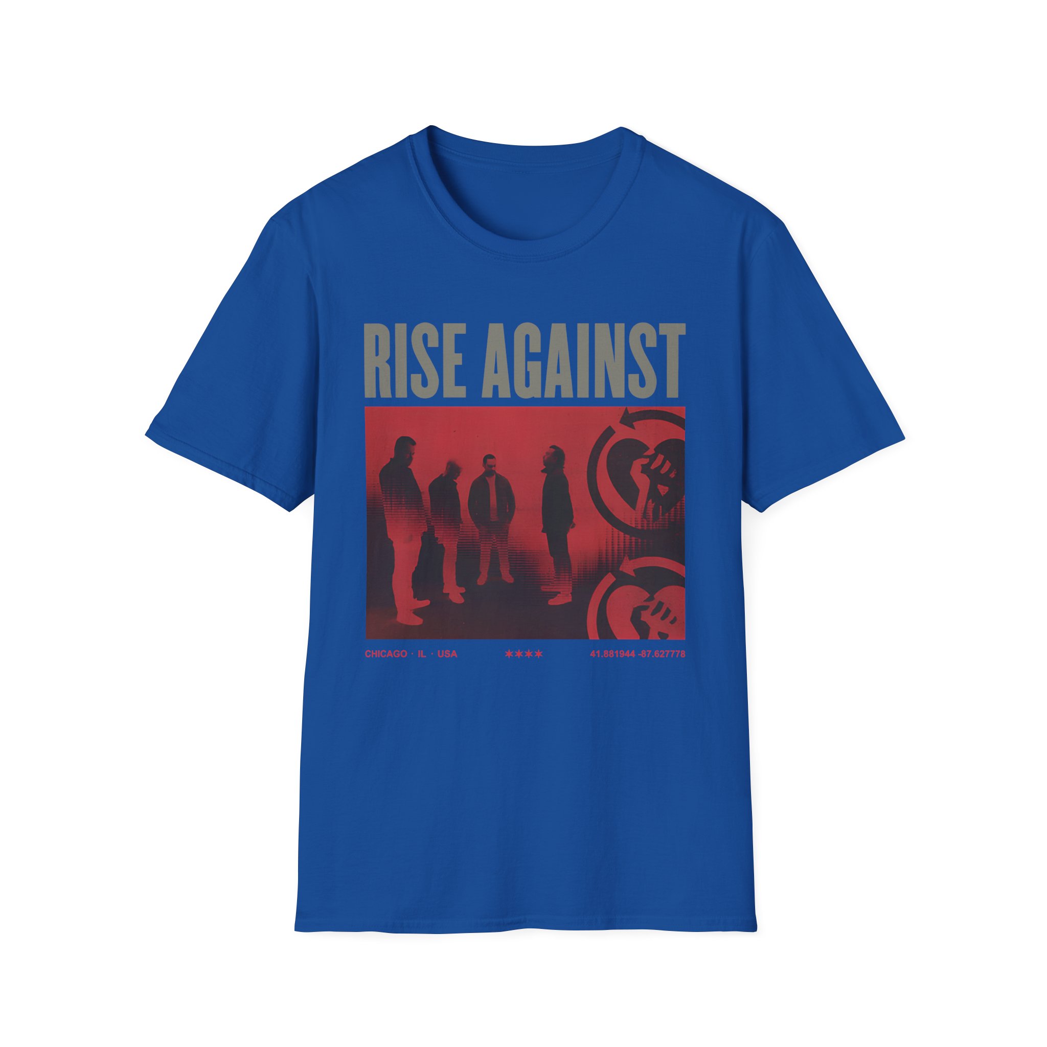 Rise Against Group Photo Unisex Softstyle T-Shirt