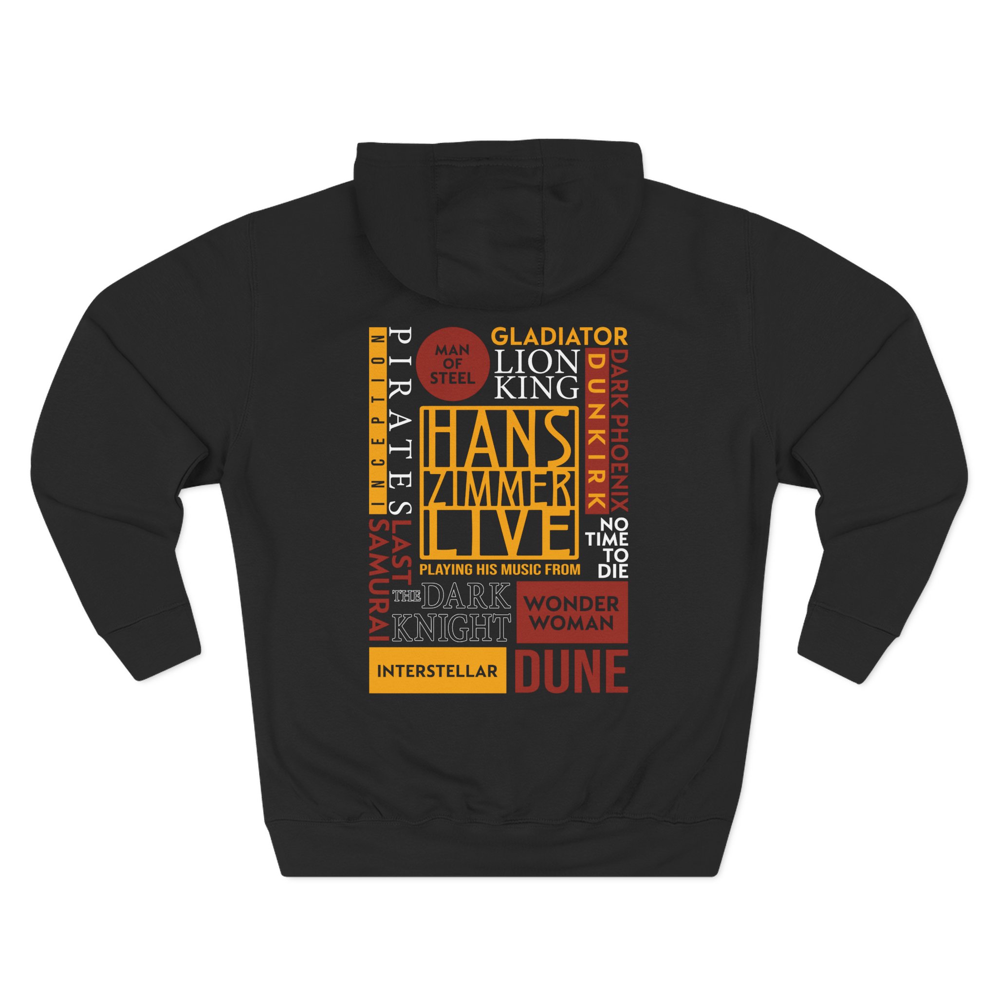 Hans Zimmer Titles Three-Panel Fleece Hoodie