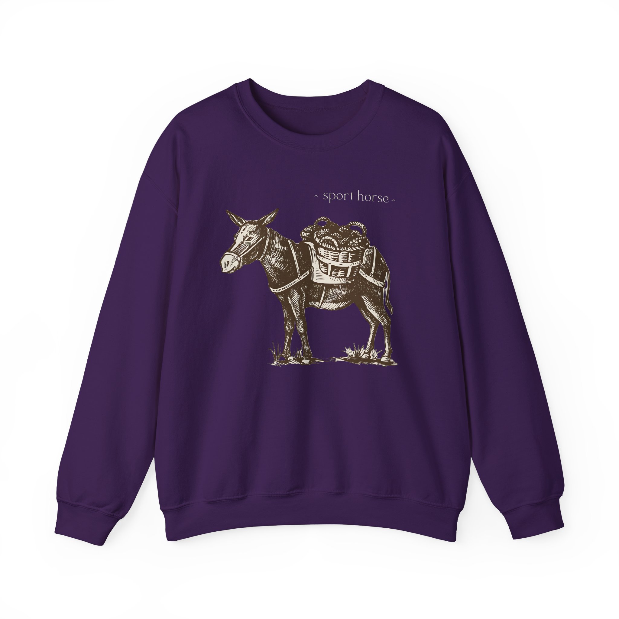 Mumbo Jumbo Sport Horse Unisex Heavy Blendâ„¢ Crewneck Sweatshirt