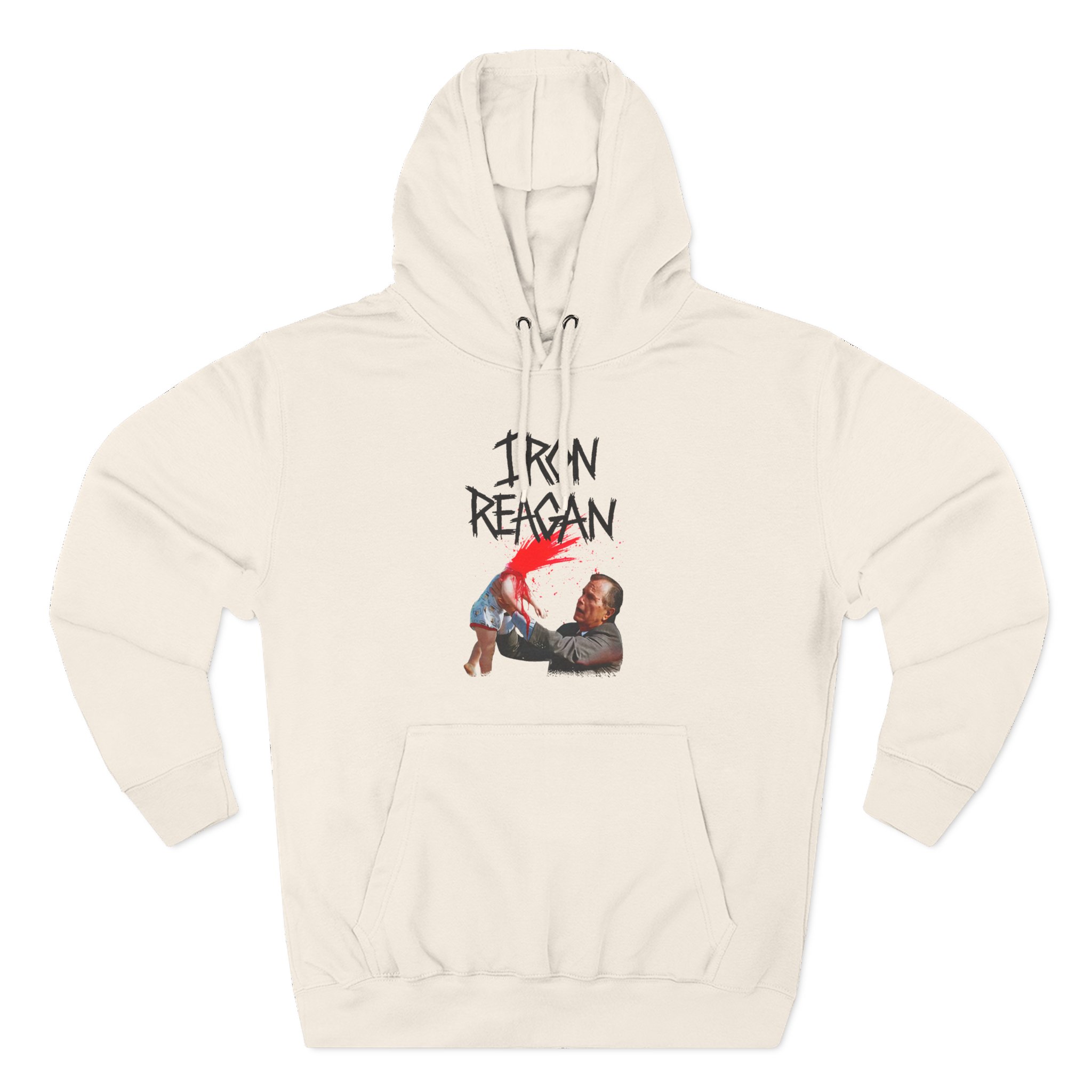 Iron Reagan Asshole Bush Three-Panel Fleece Hoodie