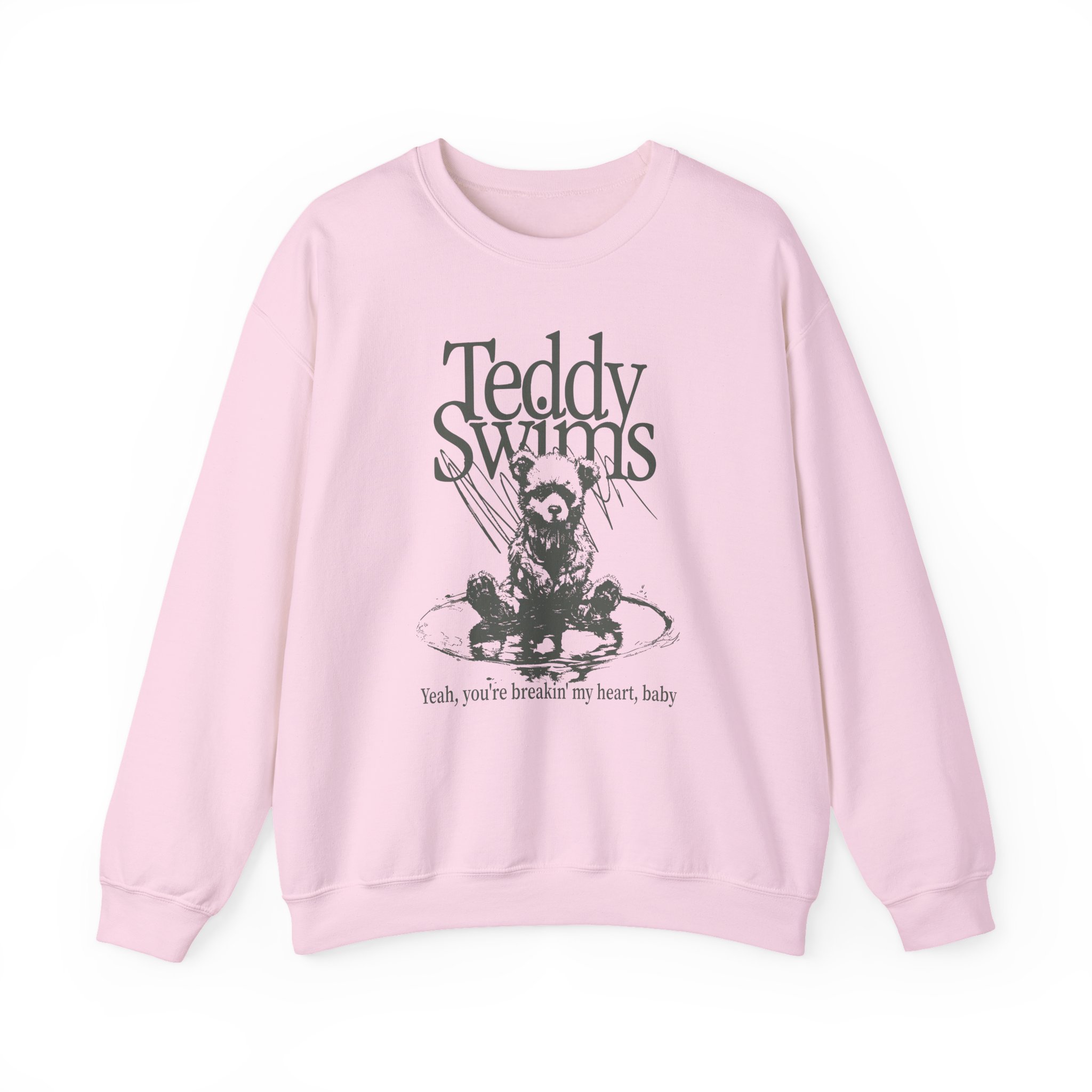 Teddy Swims Breakin' My Heart Unisex Heavy Blend Crewneck Sweatshirt