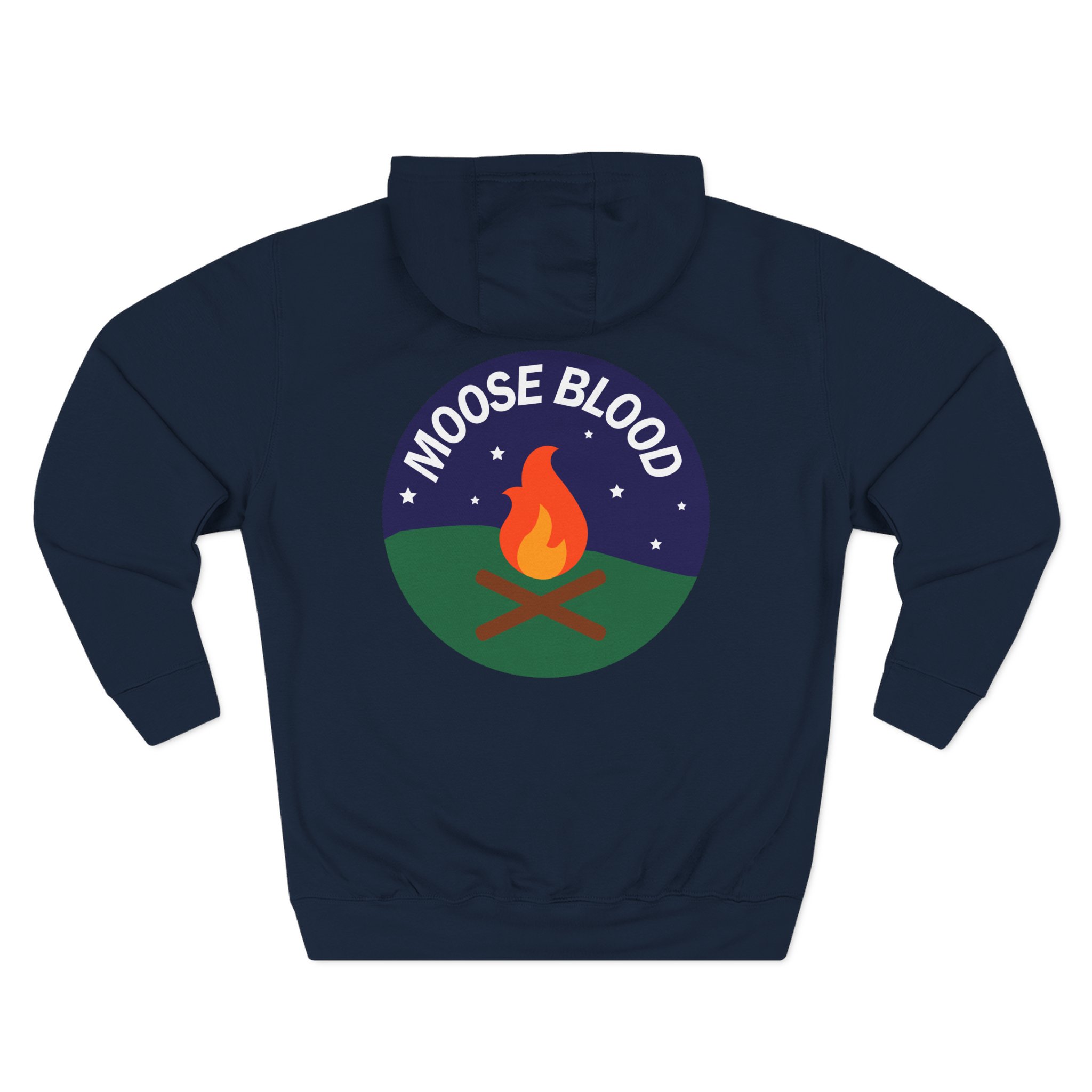 Moose Blood Three-Panel Fleece Hoodie