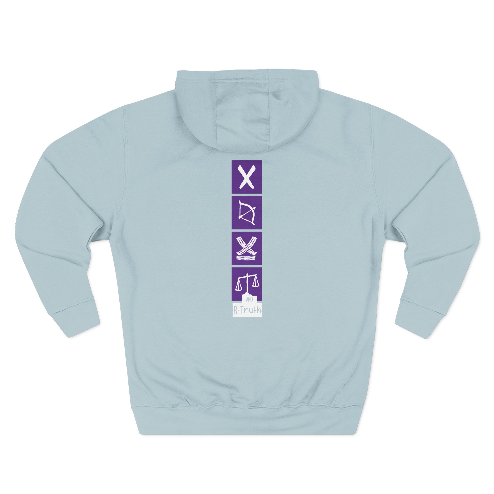 R Truth The Judgment Day Three-Panel Fleece Hoodie