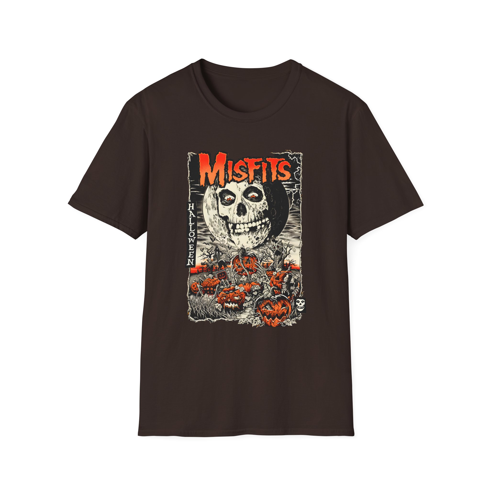 Misfits Fiendish Halloween by Mike Sutfin Unisex Softstyle T-Shirt