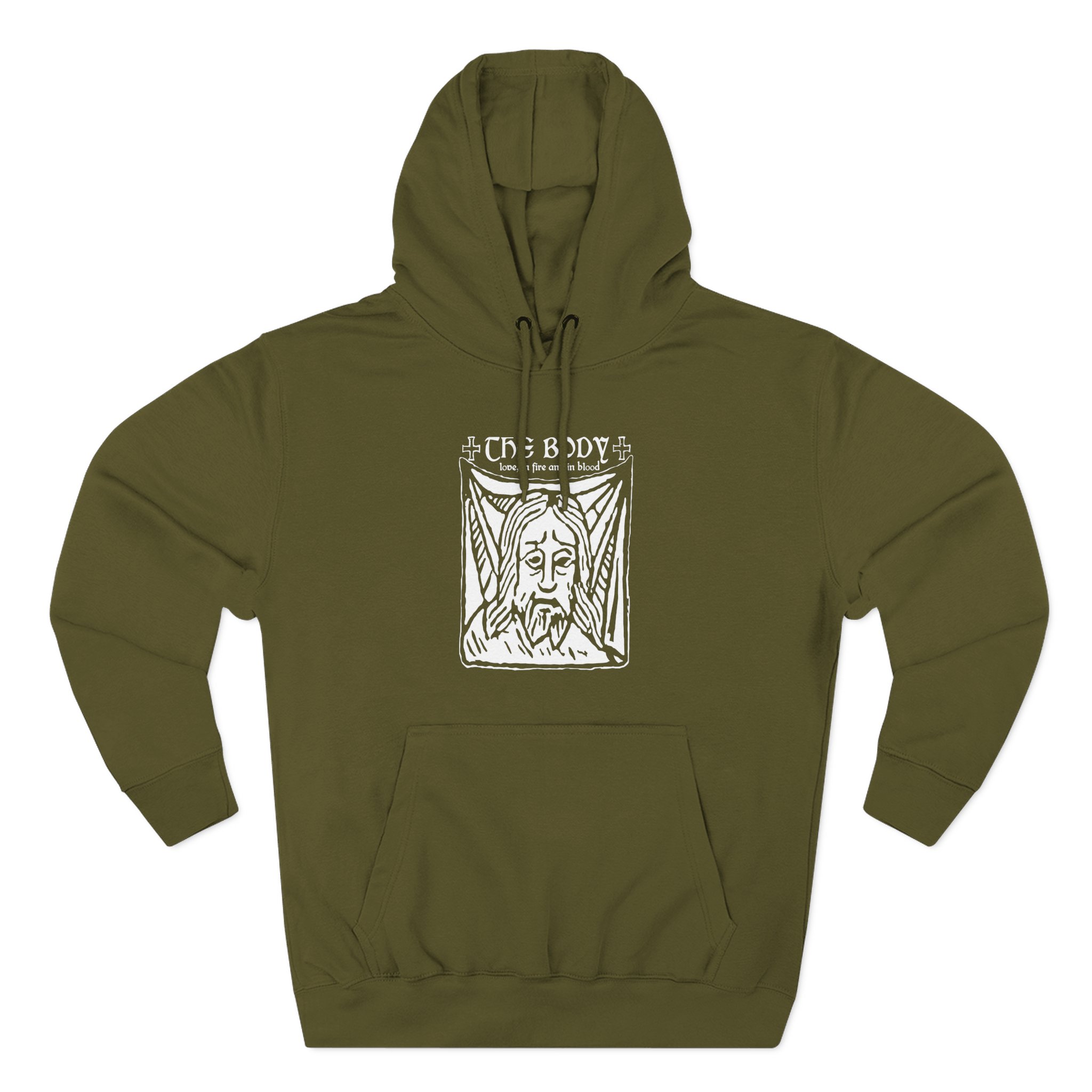 The Body Fire and Blood Three-Panel Fleece Hoodie