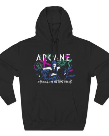 Jinx Arcane Three-Panel Fleece Hoodie