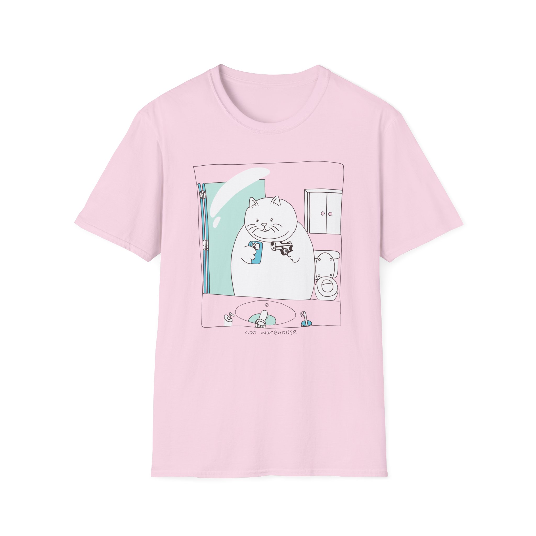 William Osman cat warehouse Unisex Softstyle T-Shirt