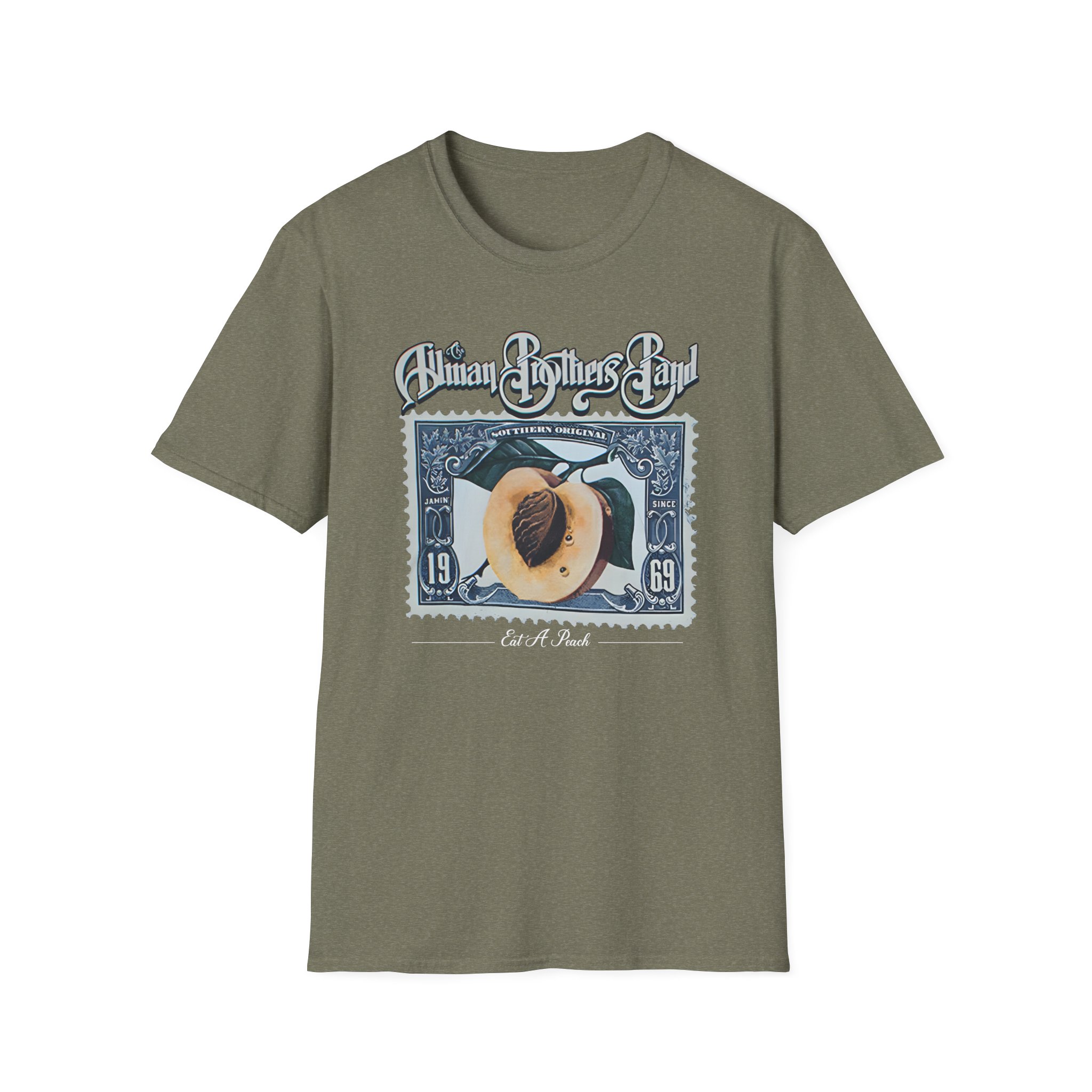 The Allman Brothers Peach Stamp Unisex Softstyle T-Shirt