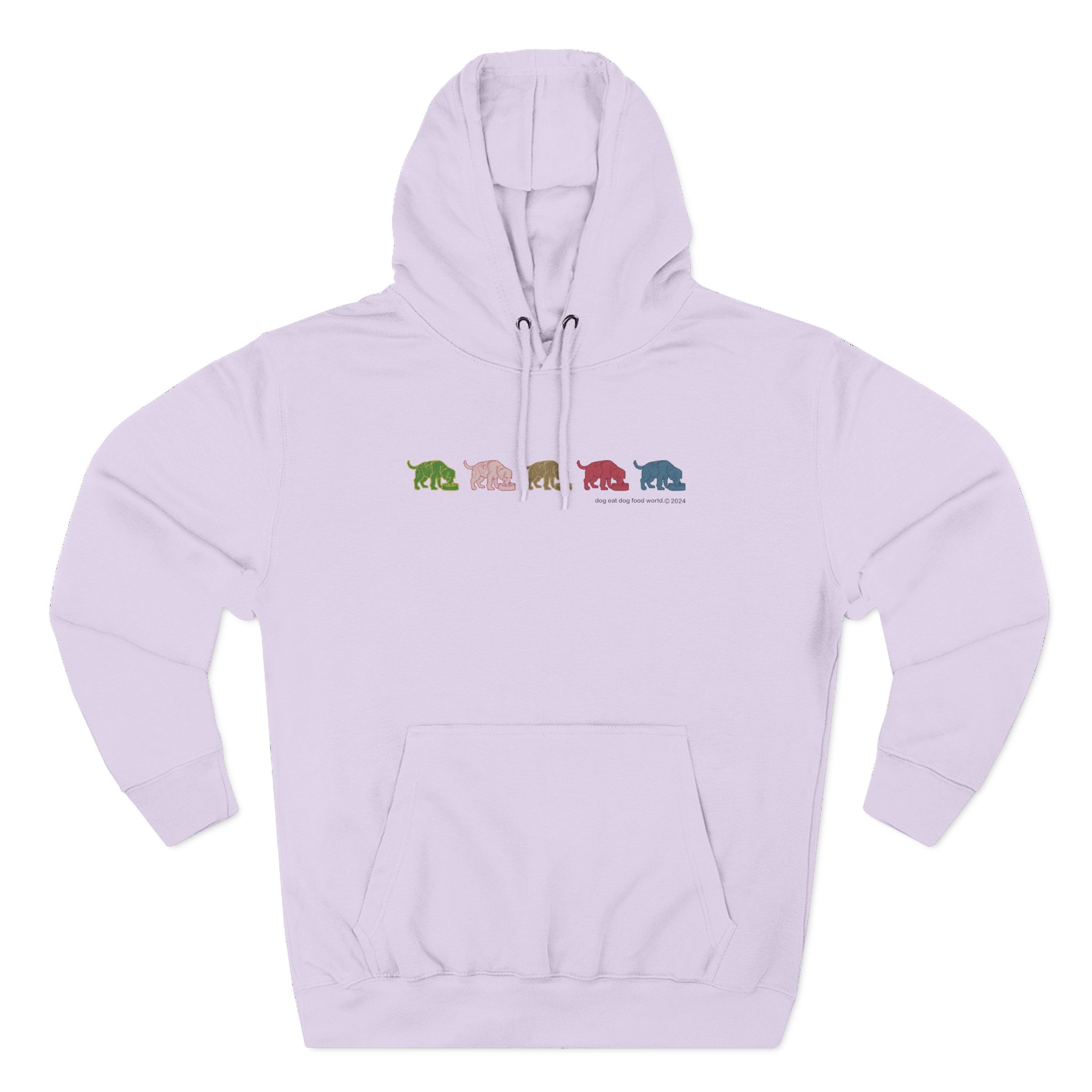 Niko B 5 Dogs Three-panel Fleece Hoodie