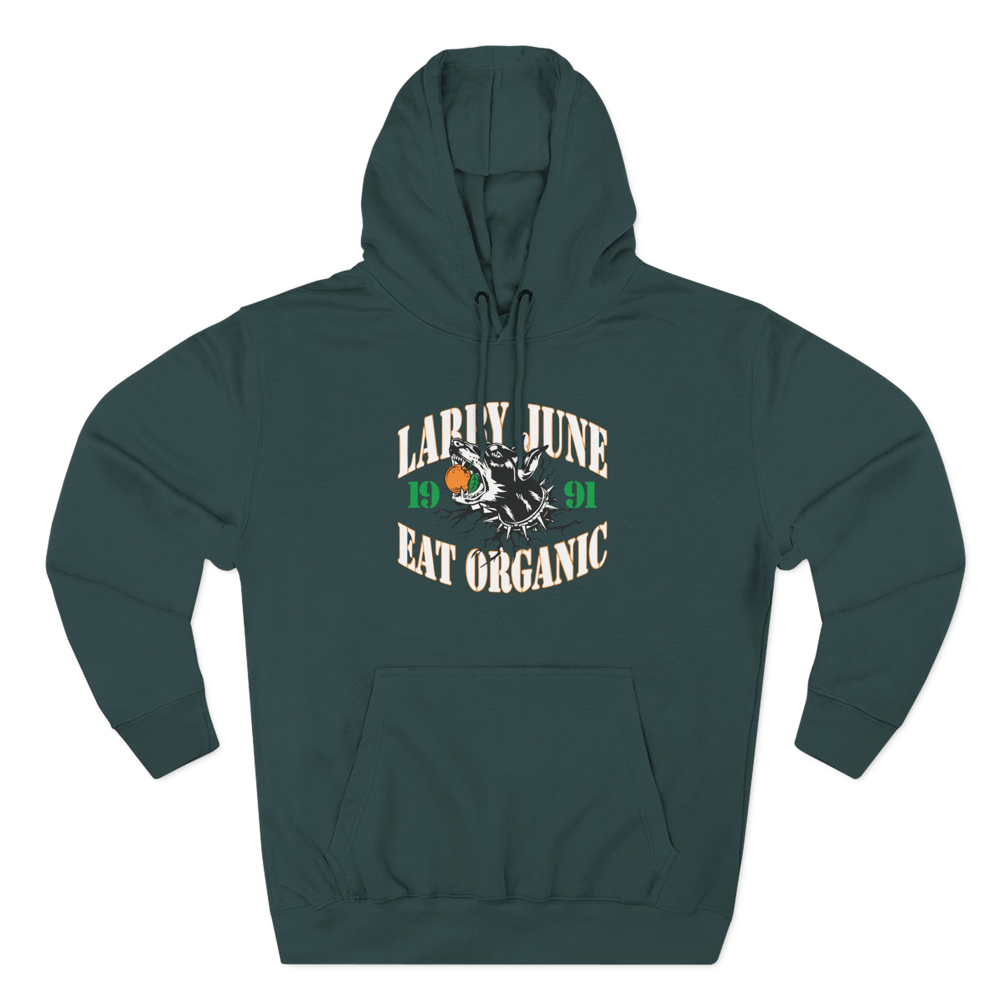 Larry June Eat Organic Three-Panel Fleece Hoodie