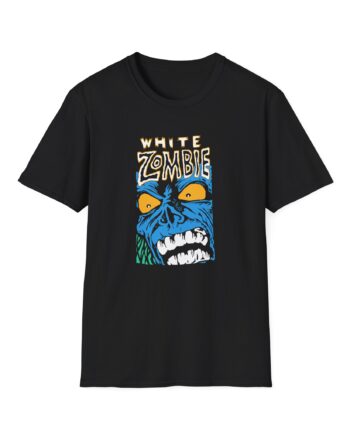 White Zombie Blue Monster Unisex Softstyle T-Shirt