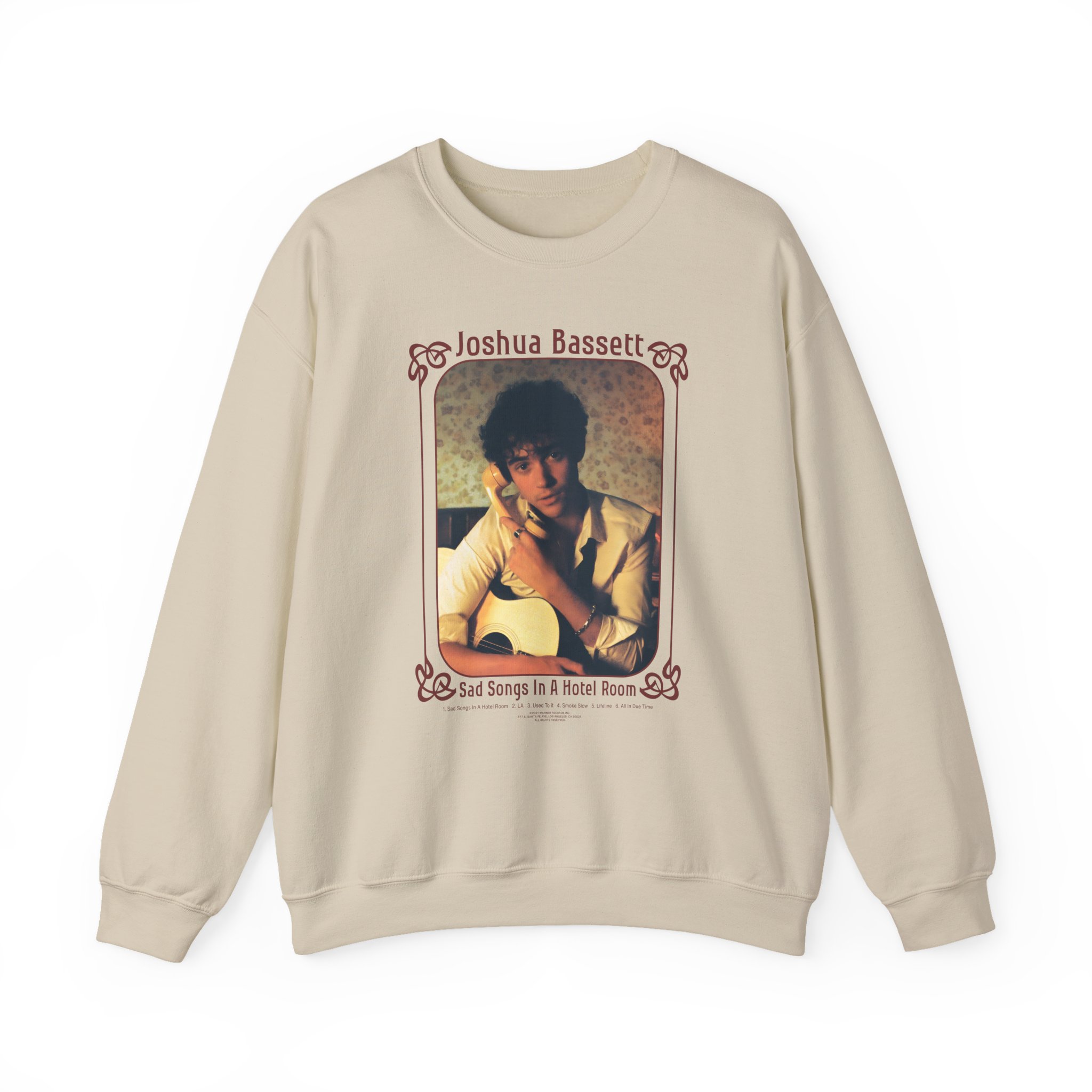 Joshua Bassett Sad Songs Face Unisex Heavy Blendâ„¢ Crewneck Sweatshirt